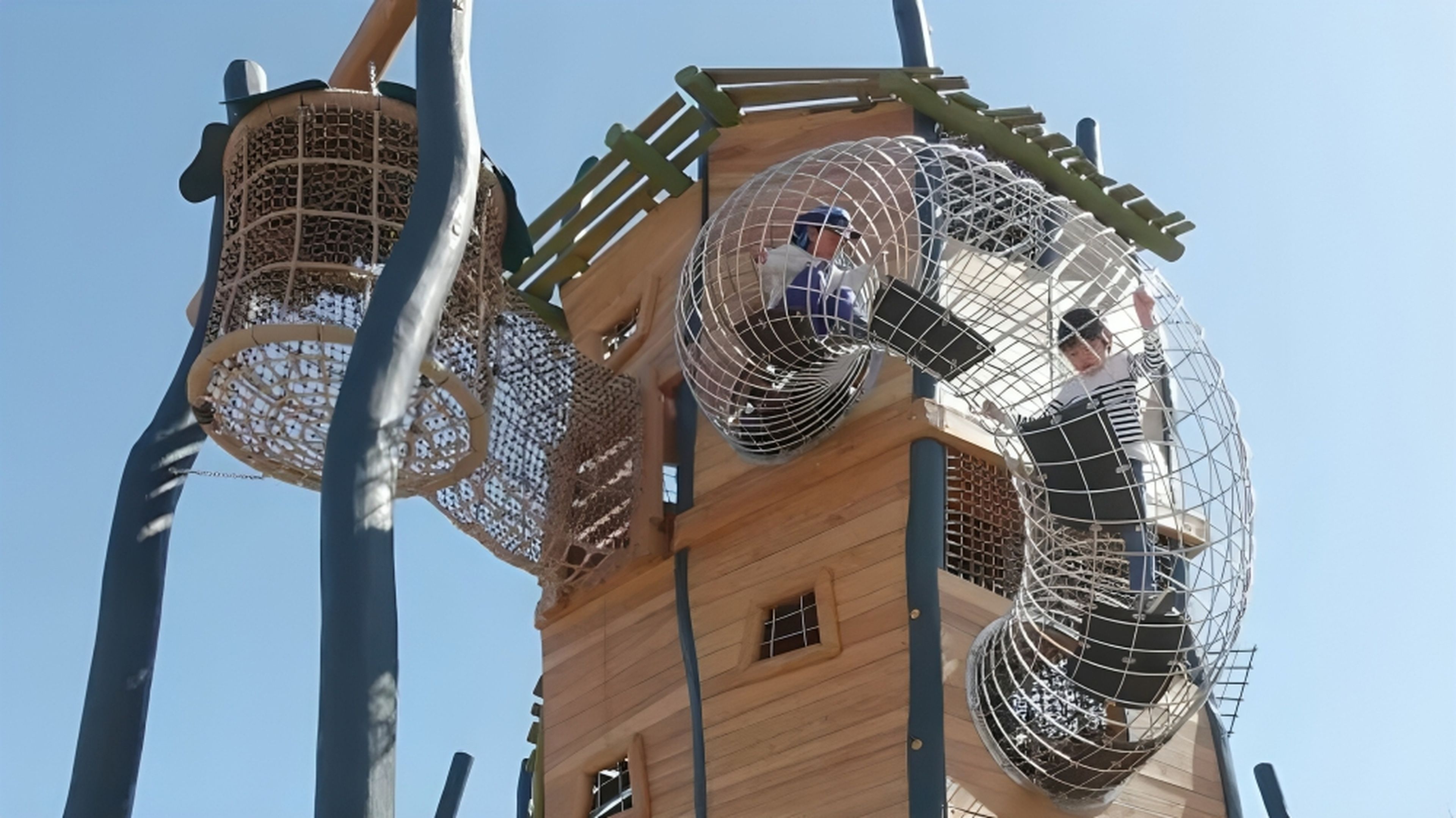 Een preview van de speeltoren bij Klimrijk Brabant