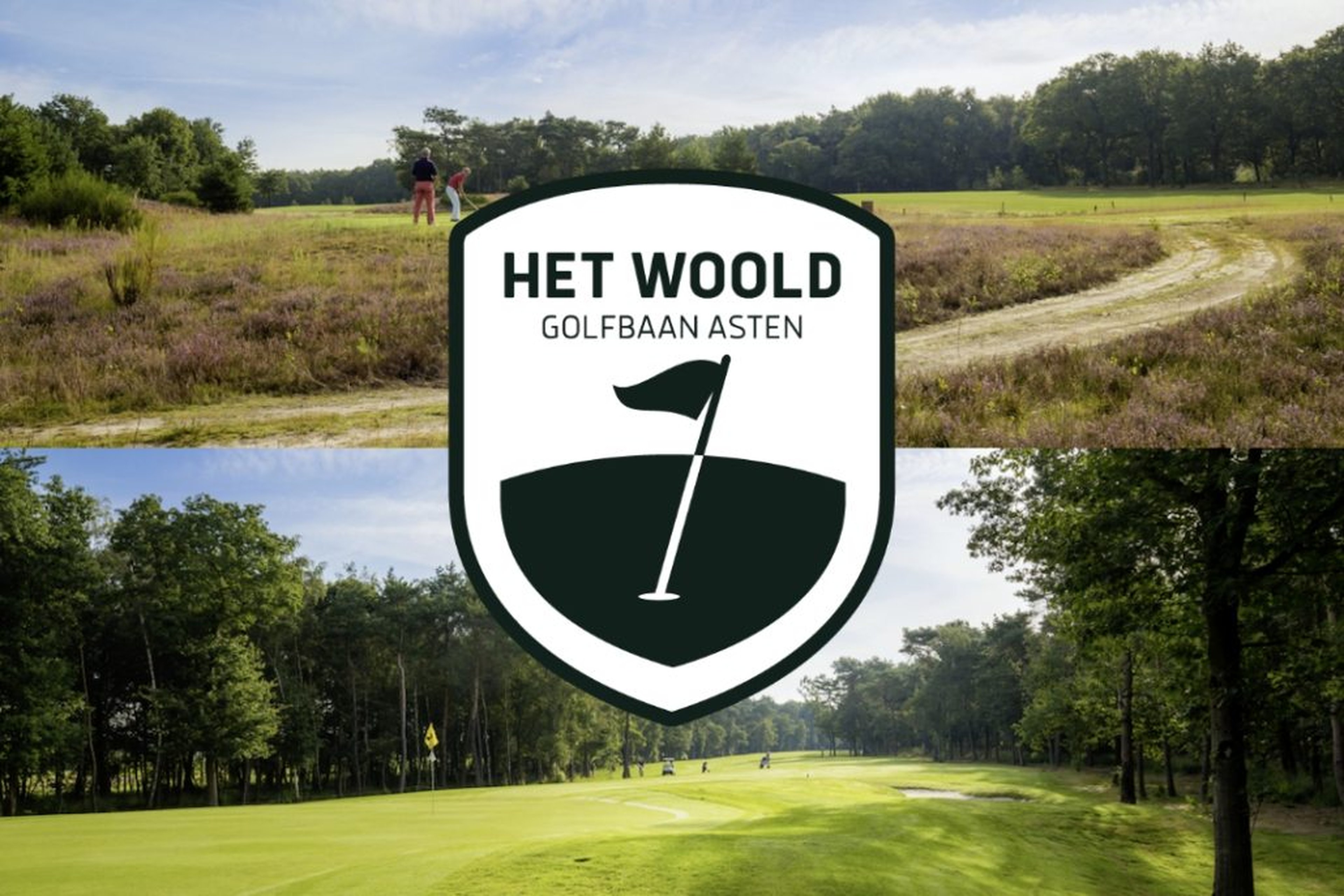 Logo van golfbaan het woold
