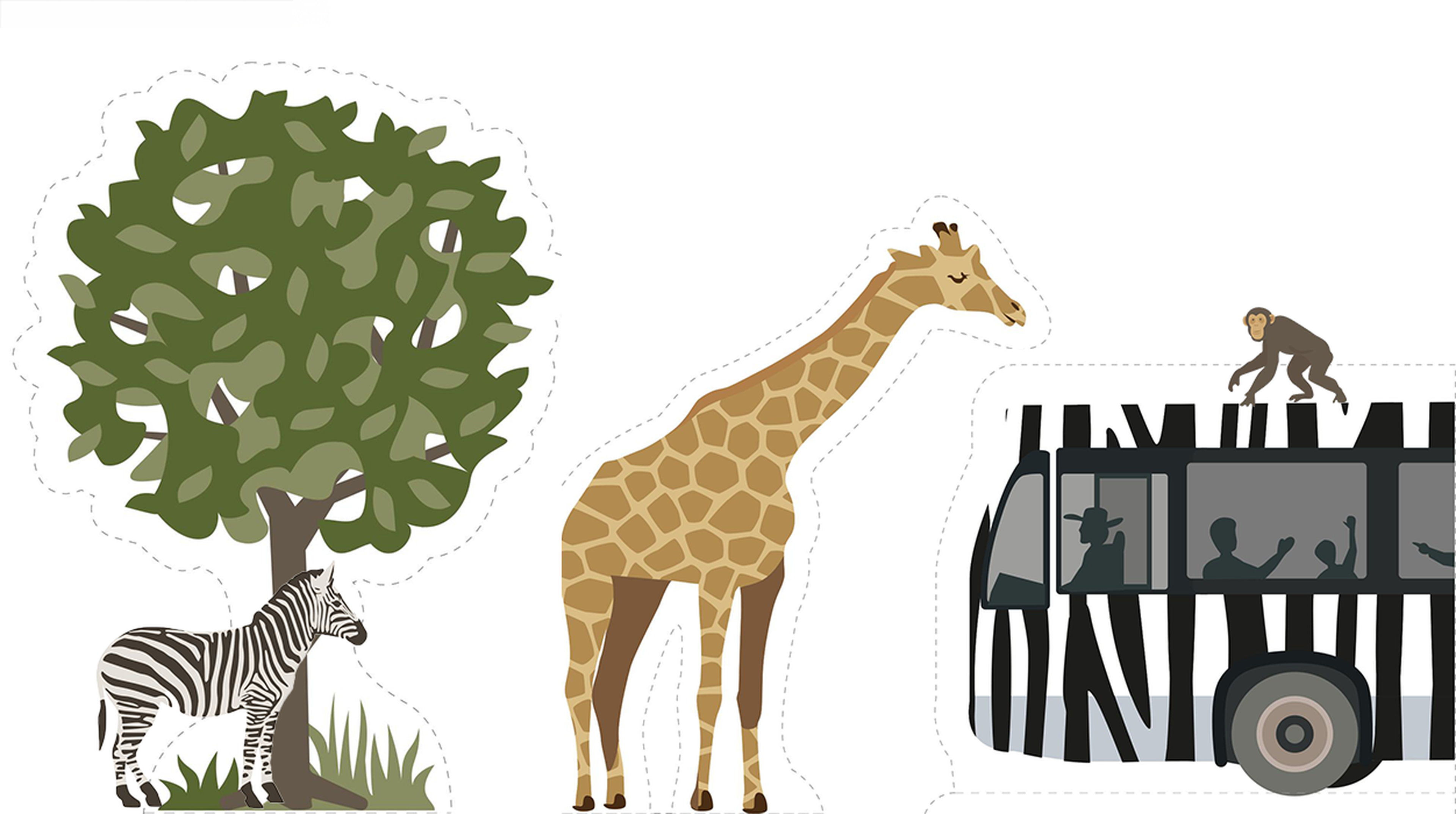 Kids knutselen knipvellen Safaripark Beekse Bergen