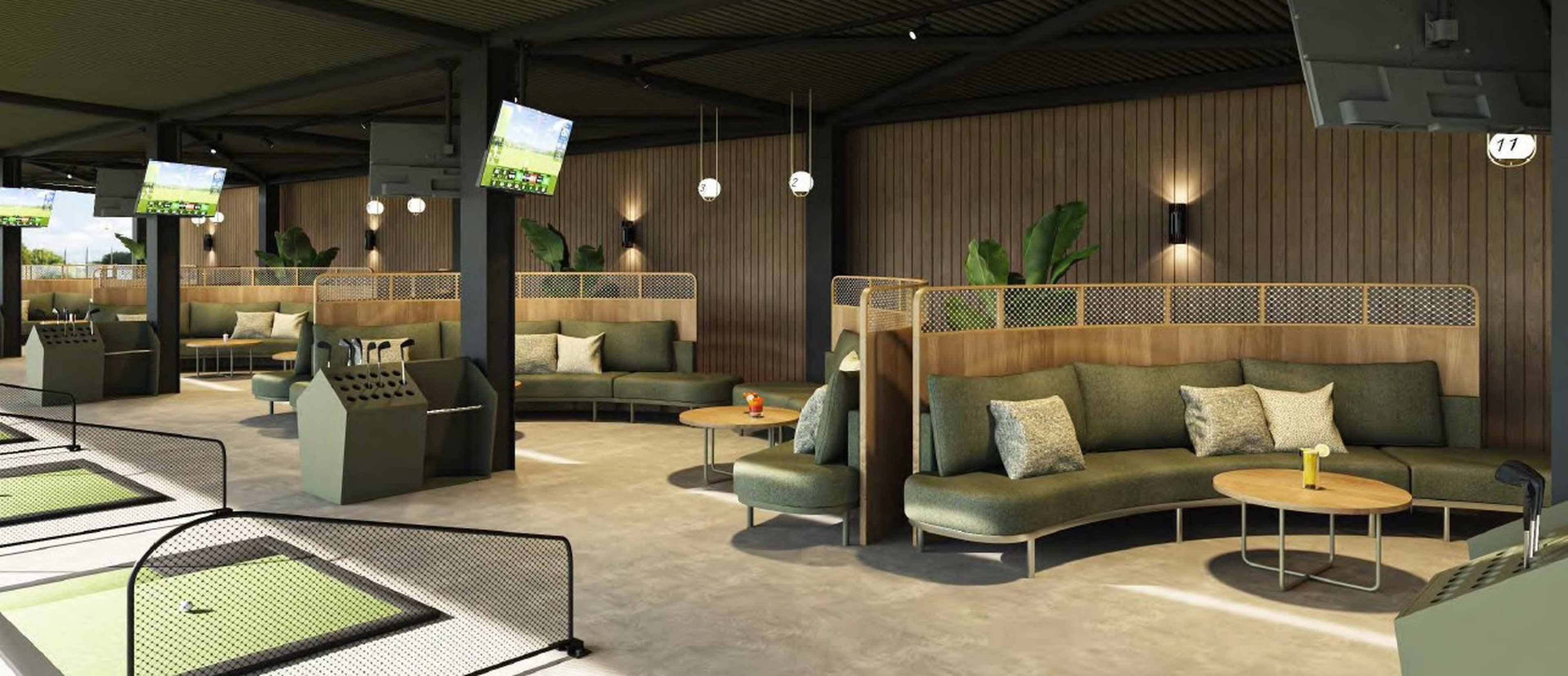 Een render van het interieur bij Golf De Gulbergen