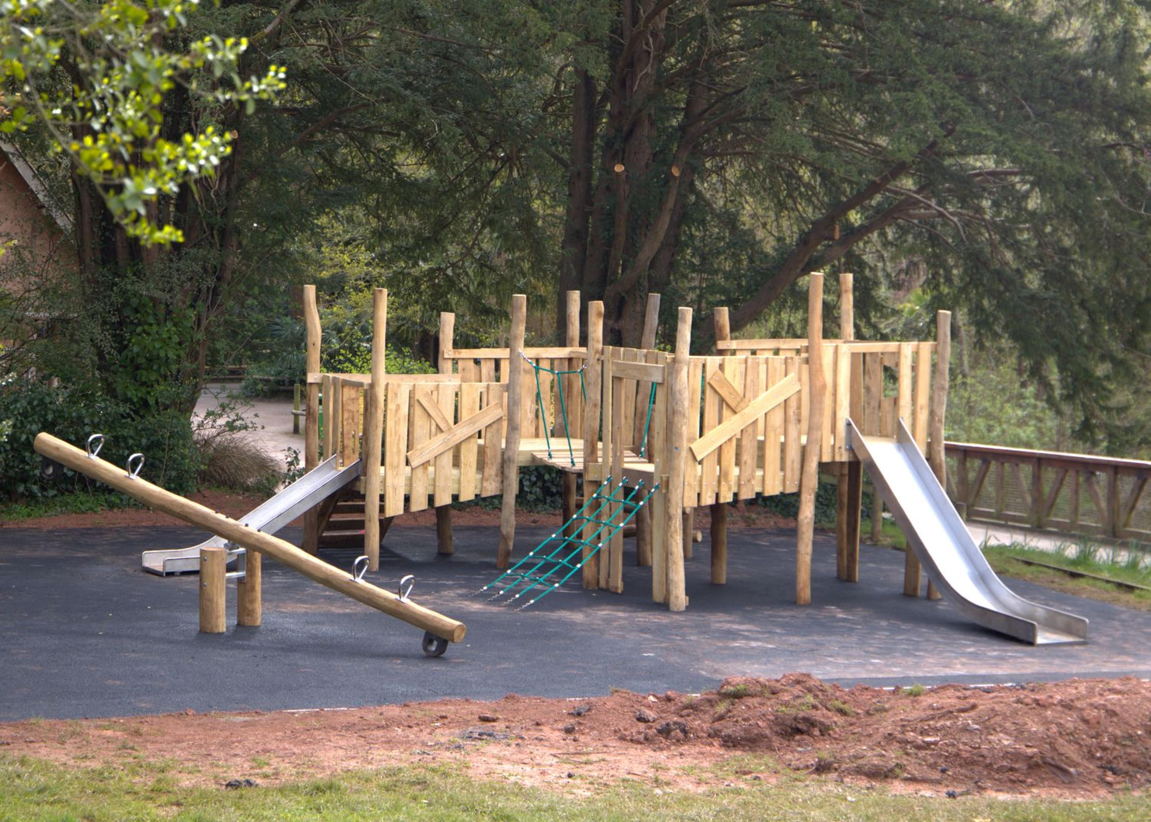 New playground built outside Paignton Zoo's Island Restaurant as part of 2026 development works