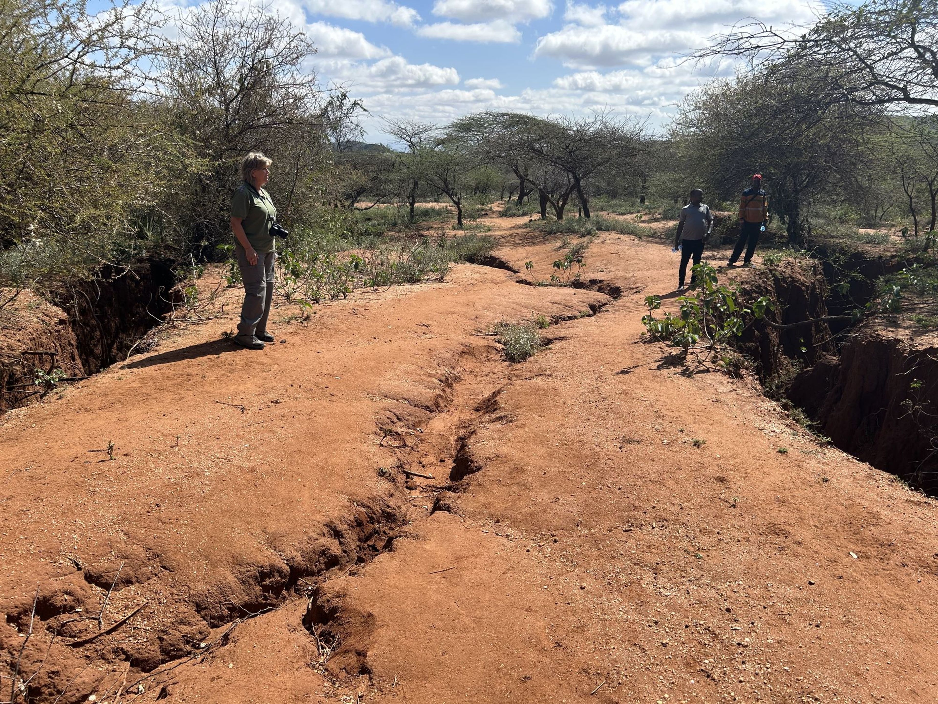 Het smalste punt van de corridor in Kenia.