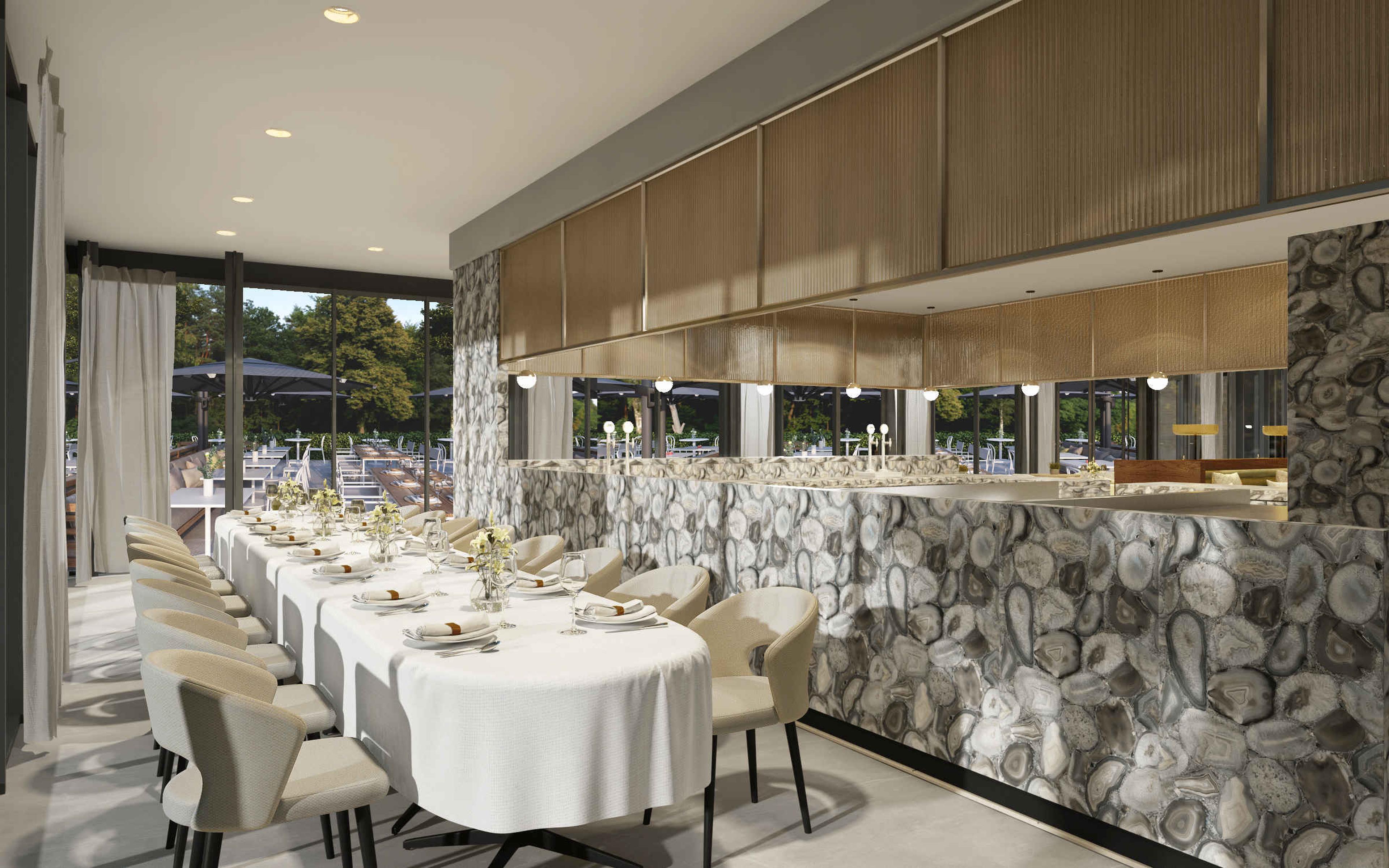 Chef's Table in het restaurant van Kasteel Steenenburg
