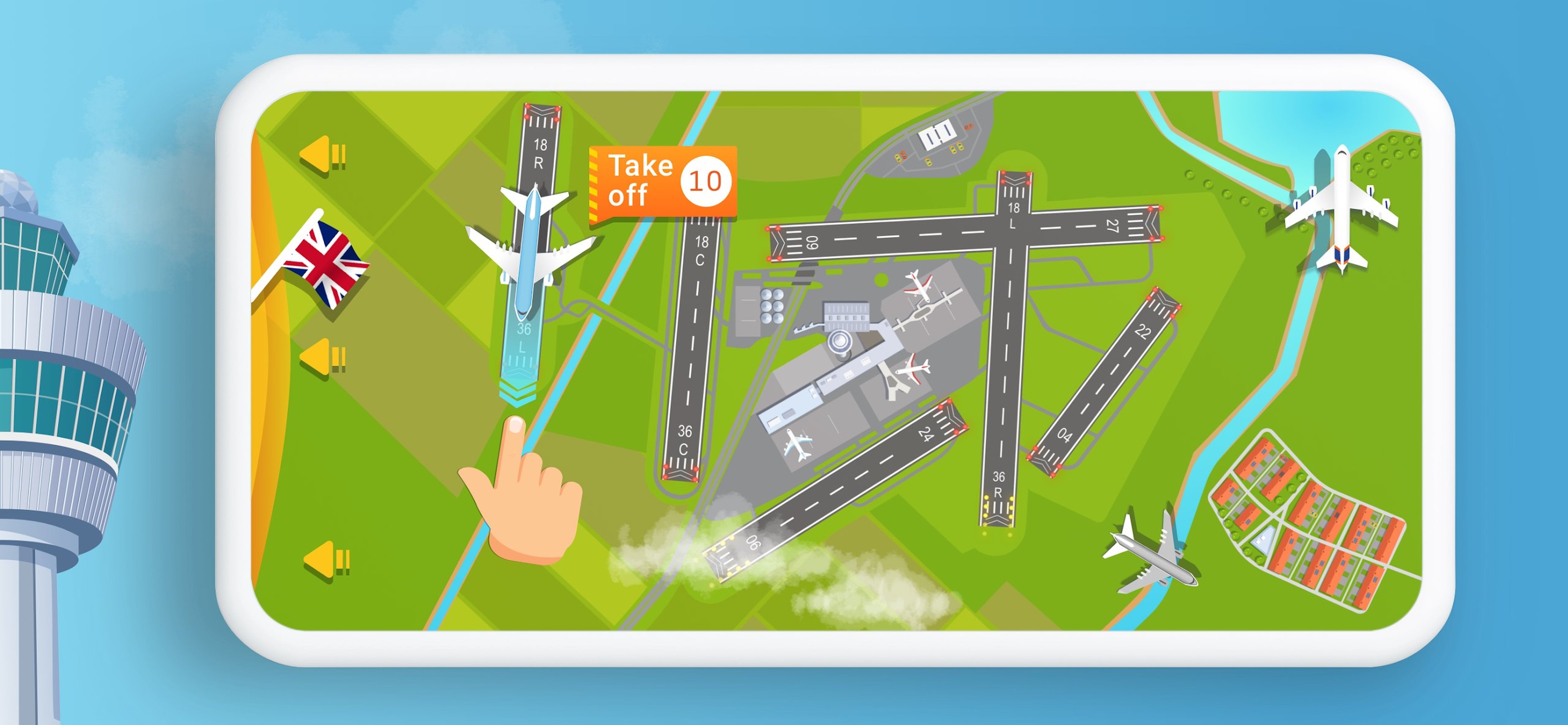 Het Luchtverkeersleider spel van LVNL bij Luchtvaartmuseum Aviodrome