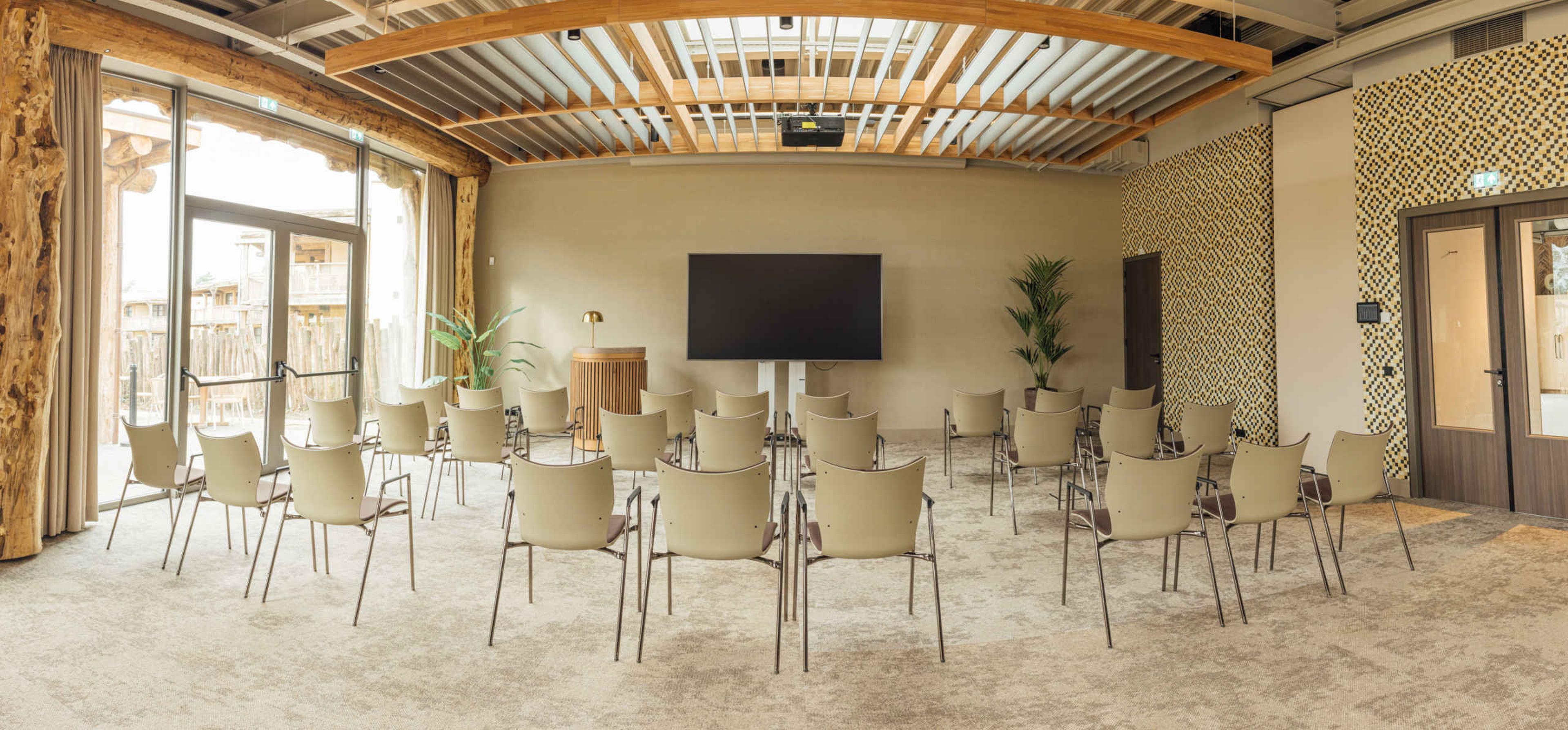 Grote vergaderruimte bij Safari Hotel Beekse Bergen