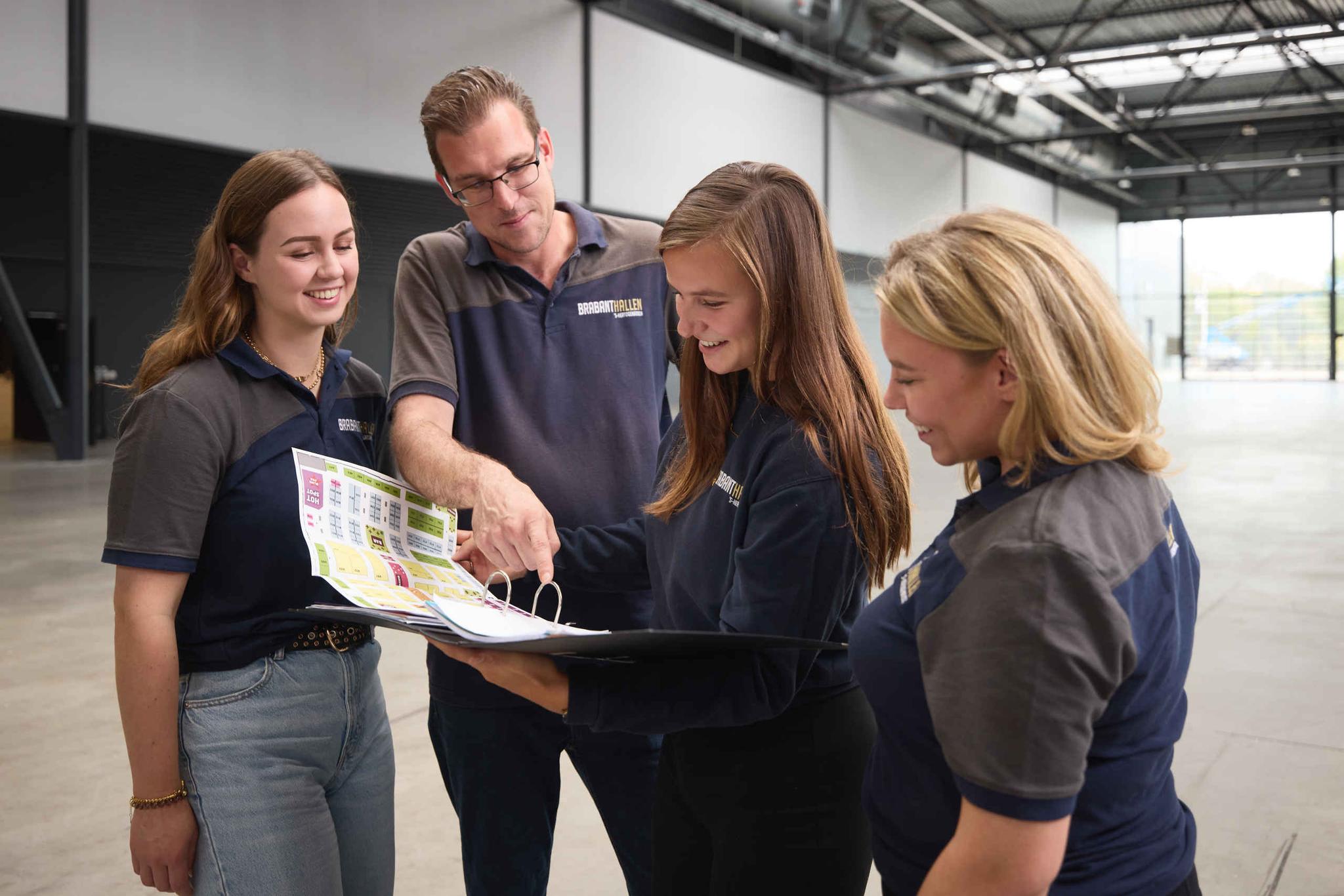 Vier medewekers van de Horeca bij De Brabanthallen