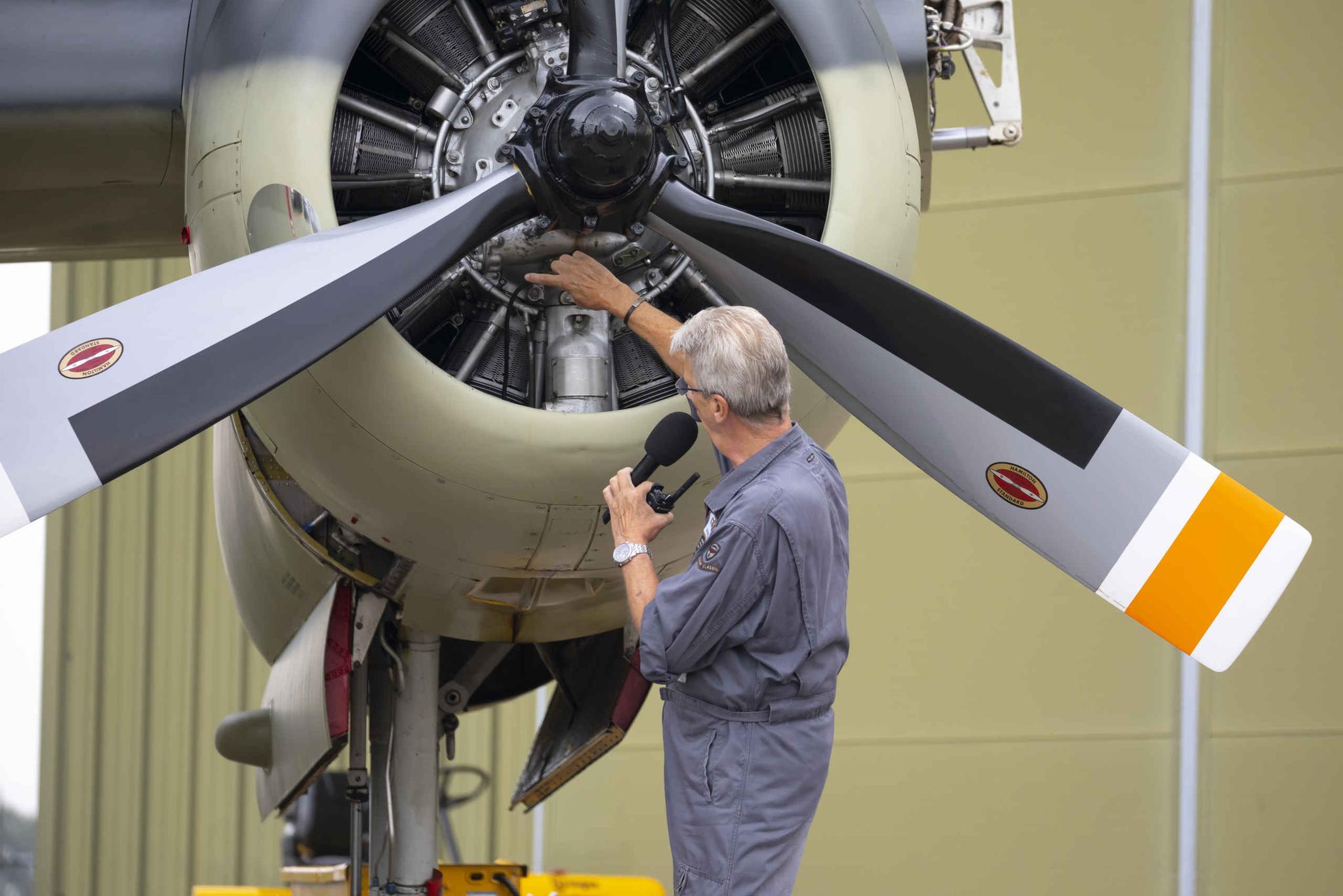 Grumman tracker fly in Luchtvaartmuseum Aviodrome
