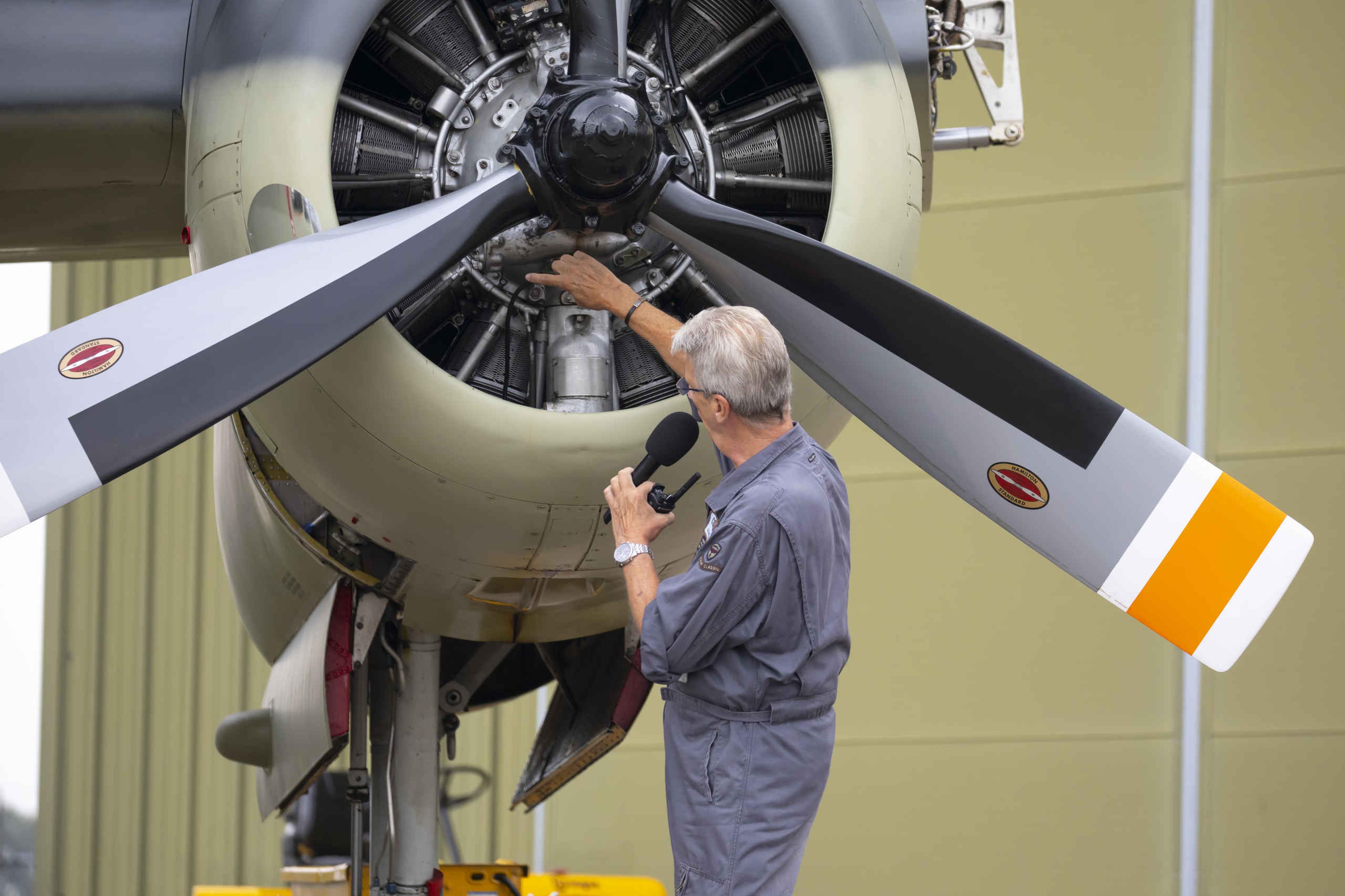 Grumman tracker fly in Luchtvaartmuseum Aviodrome