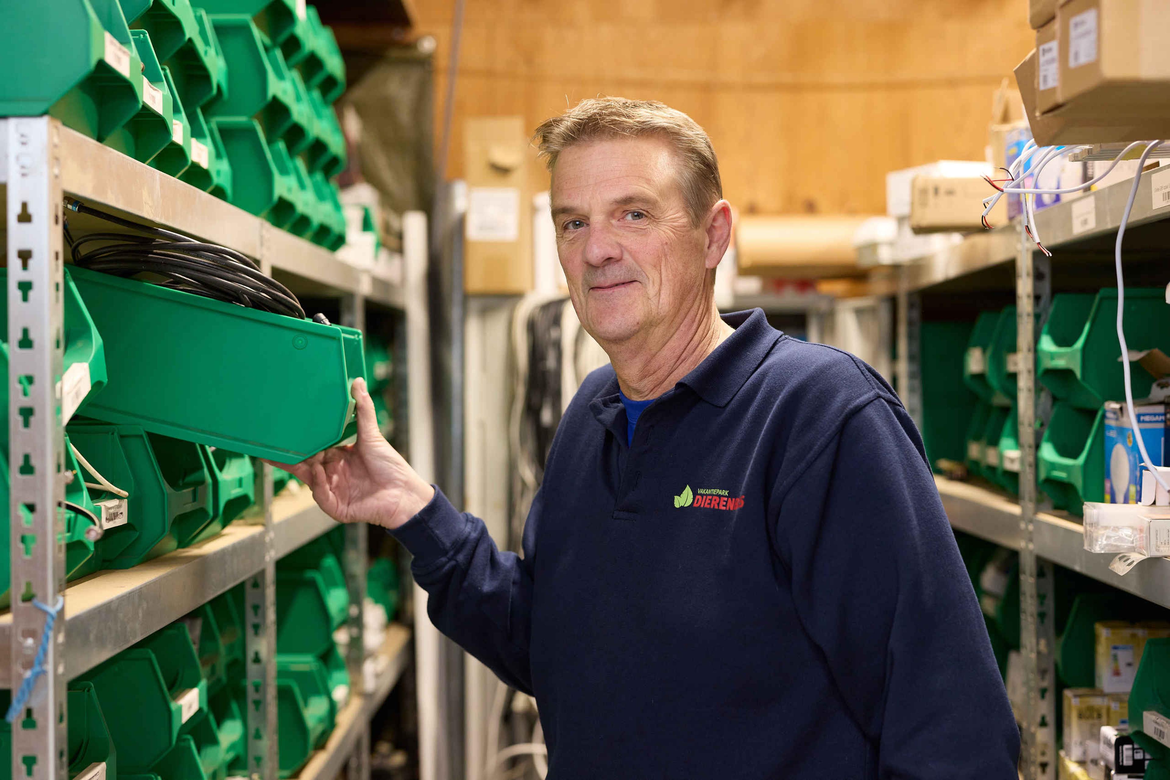 Medewerker van de technische dienst bij Vakantiepark Dierenbos