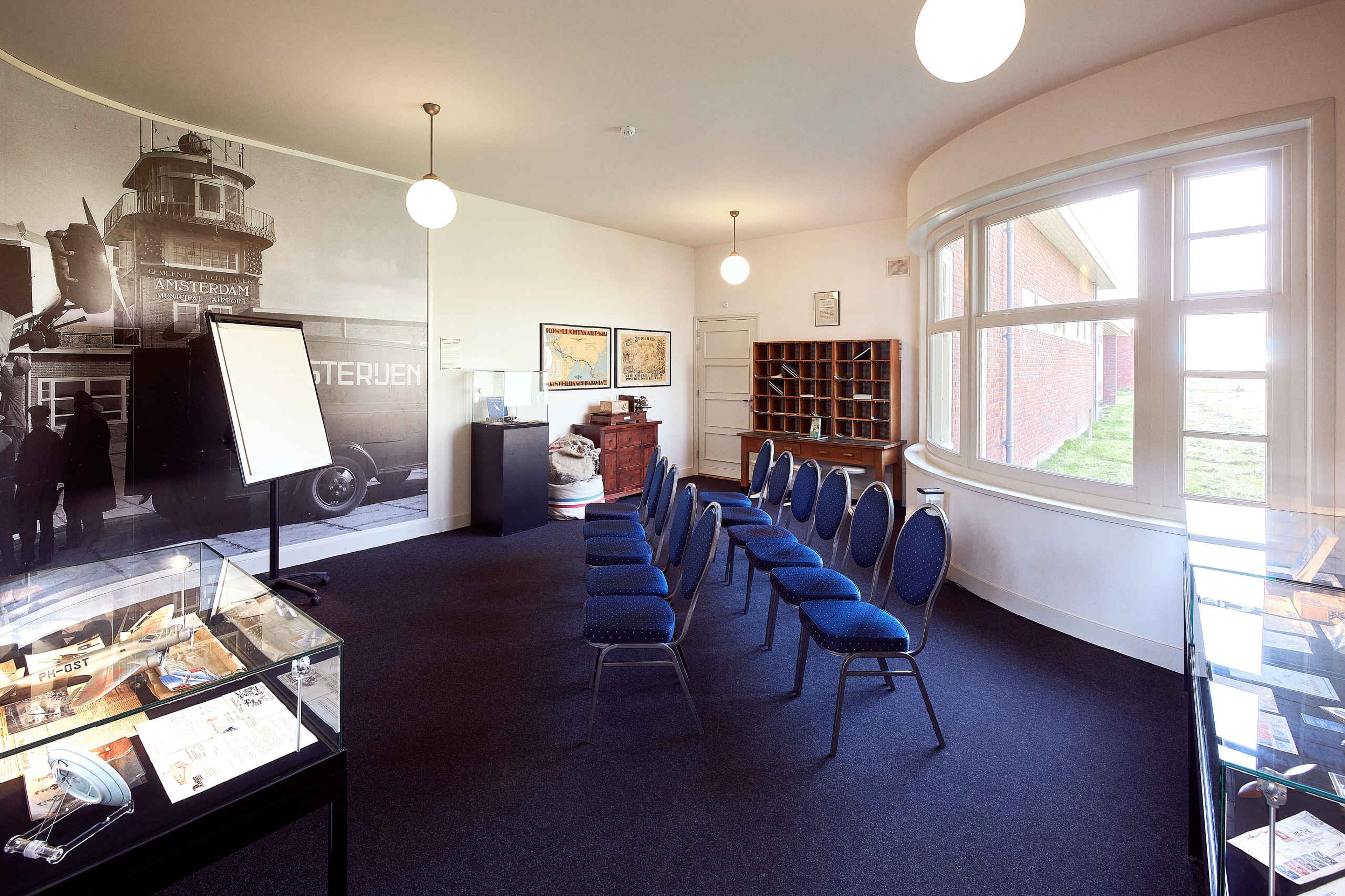 De postkamer van het Schiphol 1928 gebouw in Luchtvaartmuseum Aviodrome