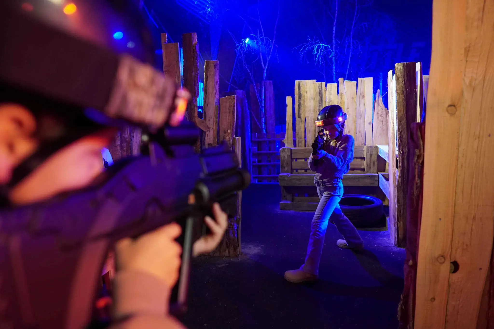 Indoor lasergamen kinderfeestje Klimrijk Brabant