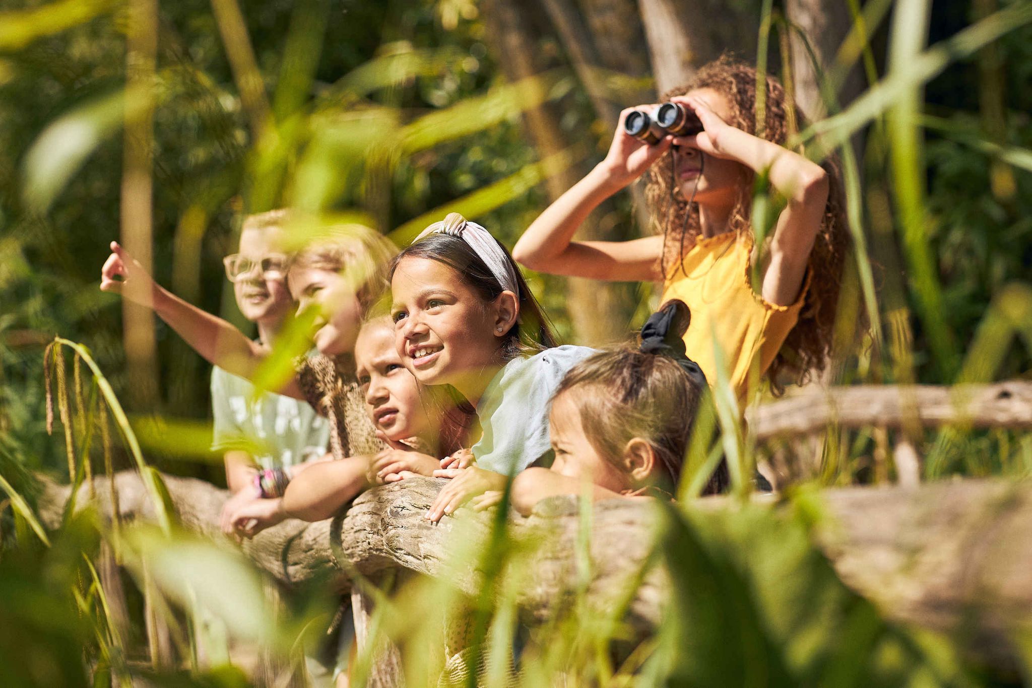 Kinderen tijdens schoolreisje in ZooParc Overloon