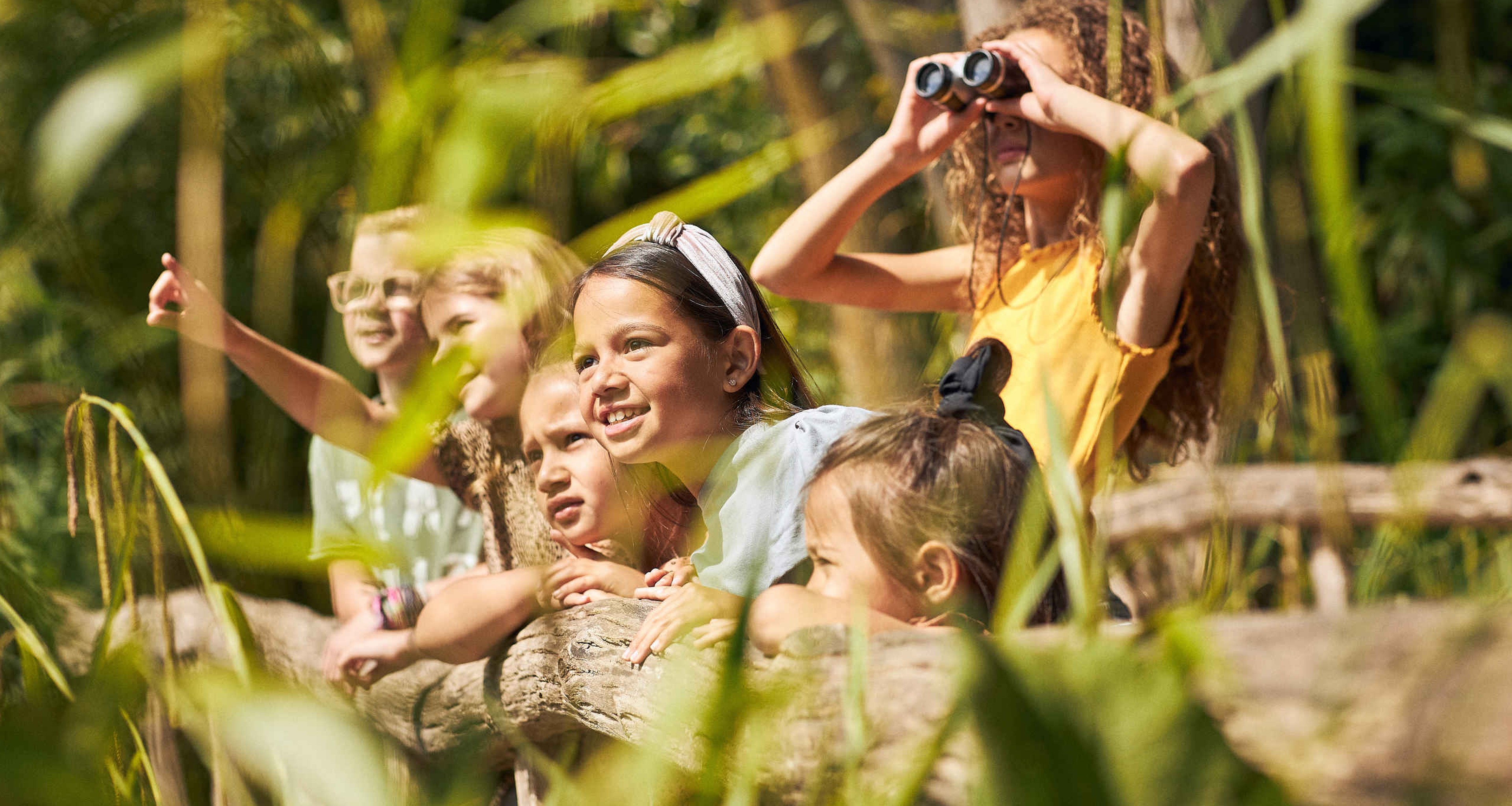Kinderen tijdens schoolreisje in ZooParc Overloon
