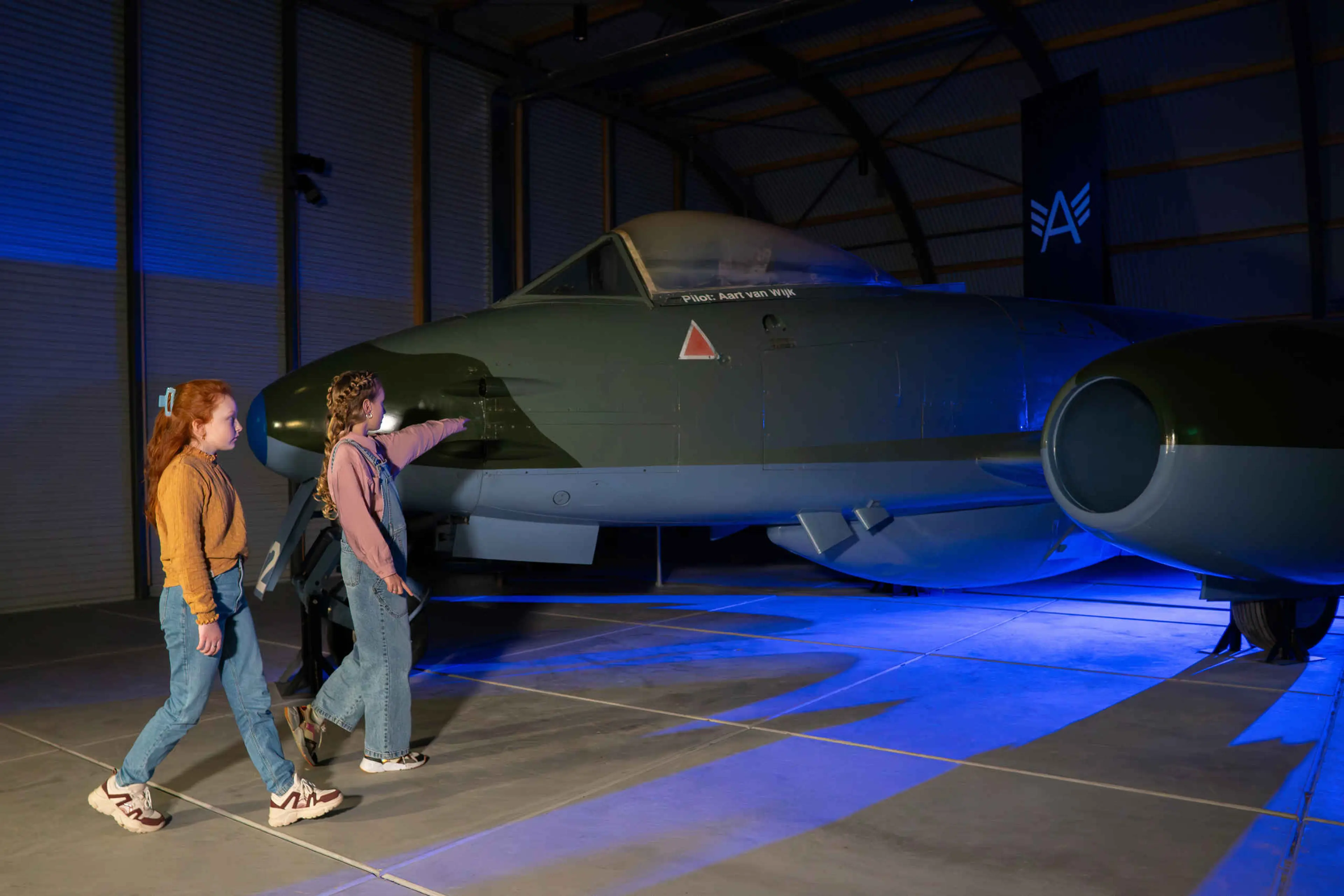 Kinderfeestjes museum kinderen straaljagerexpositie Luchtvaartmuseum Aviodrome