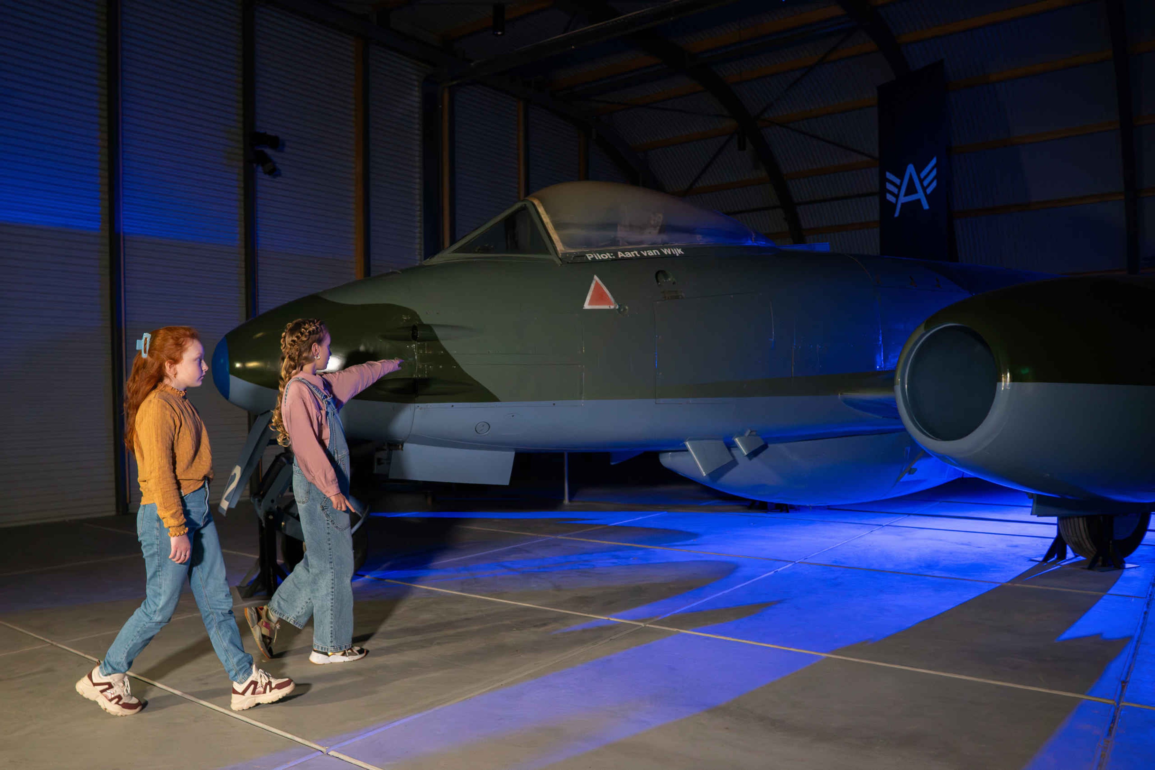 Kinderfeestjes museum kinderen straaljagerexpositie Luchtvaartmuseum Aviodrome