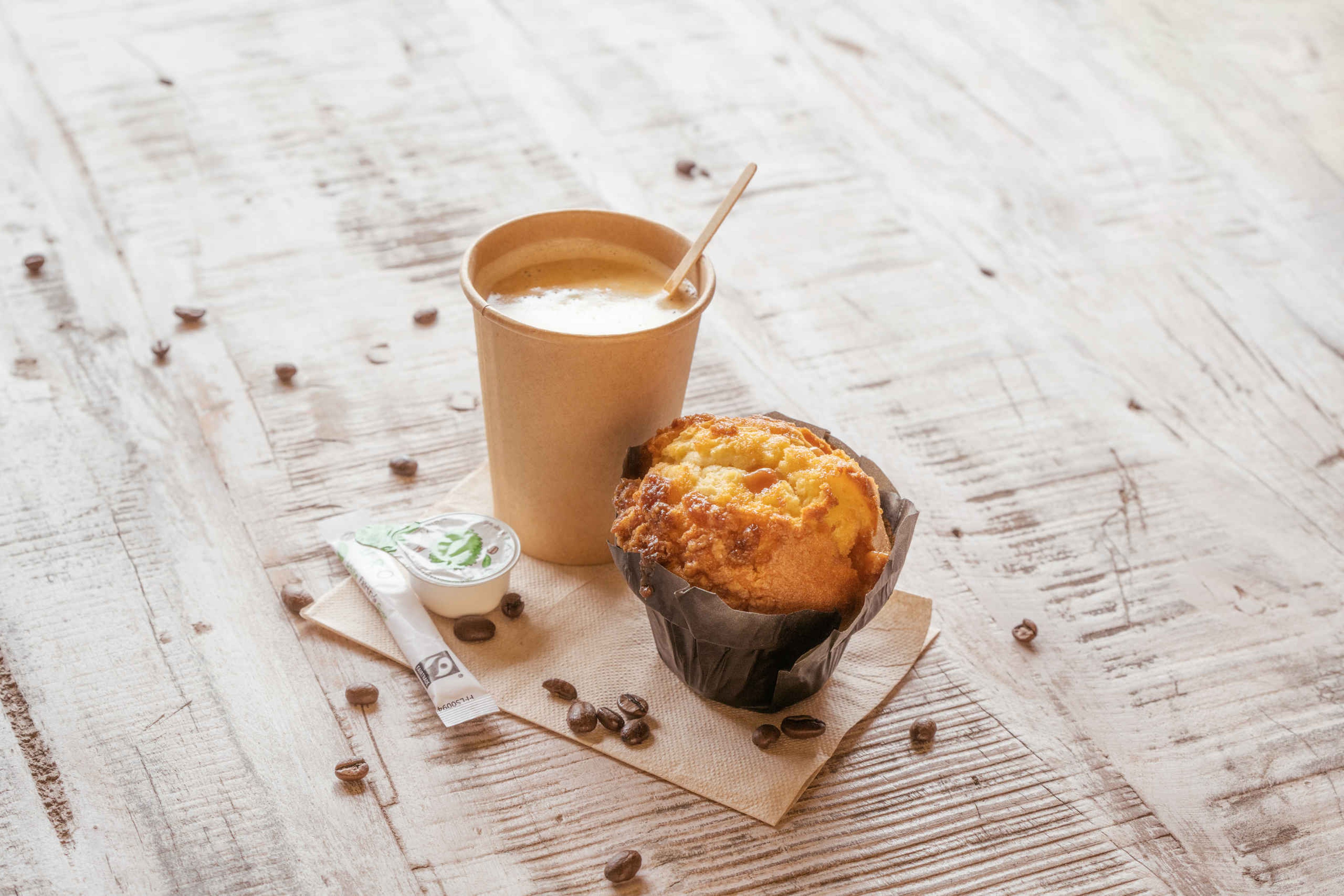 Combideal koffie met muffin in AquaZoo Leeuwarden