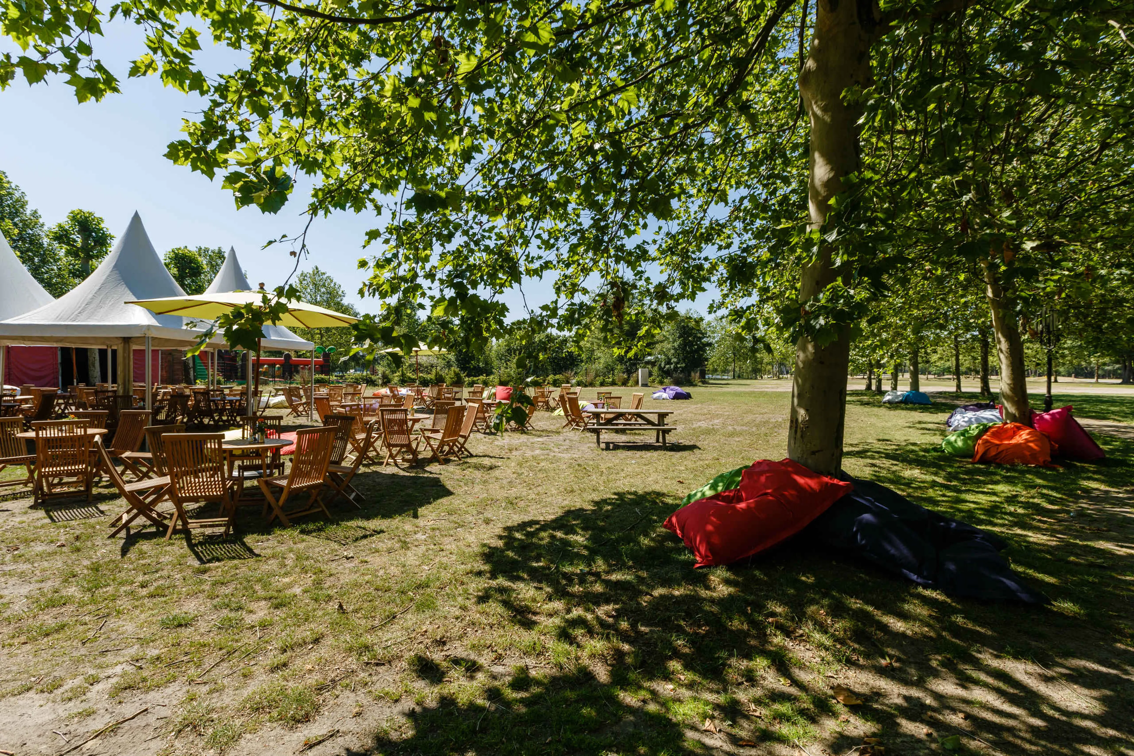 Een evenement op het outdoorterrein bij Beekse Bergen