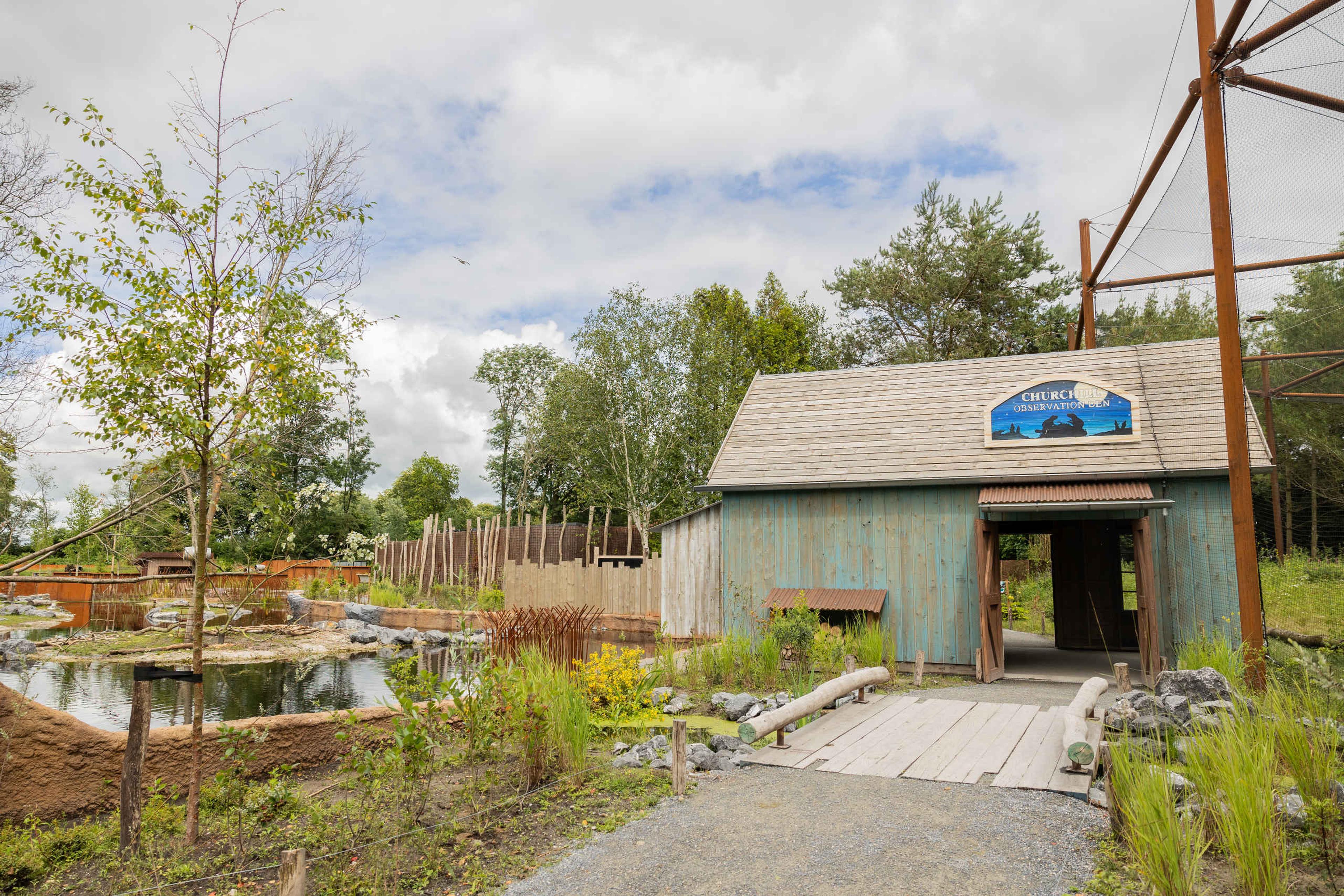 Het verblijf van de bevers in het Churchillgebied bij AquaZoo Leeuwarden.