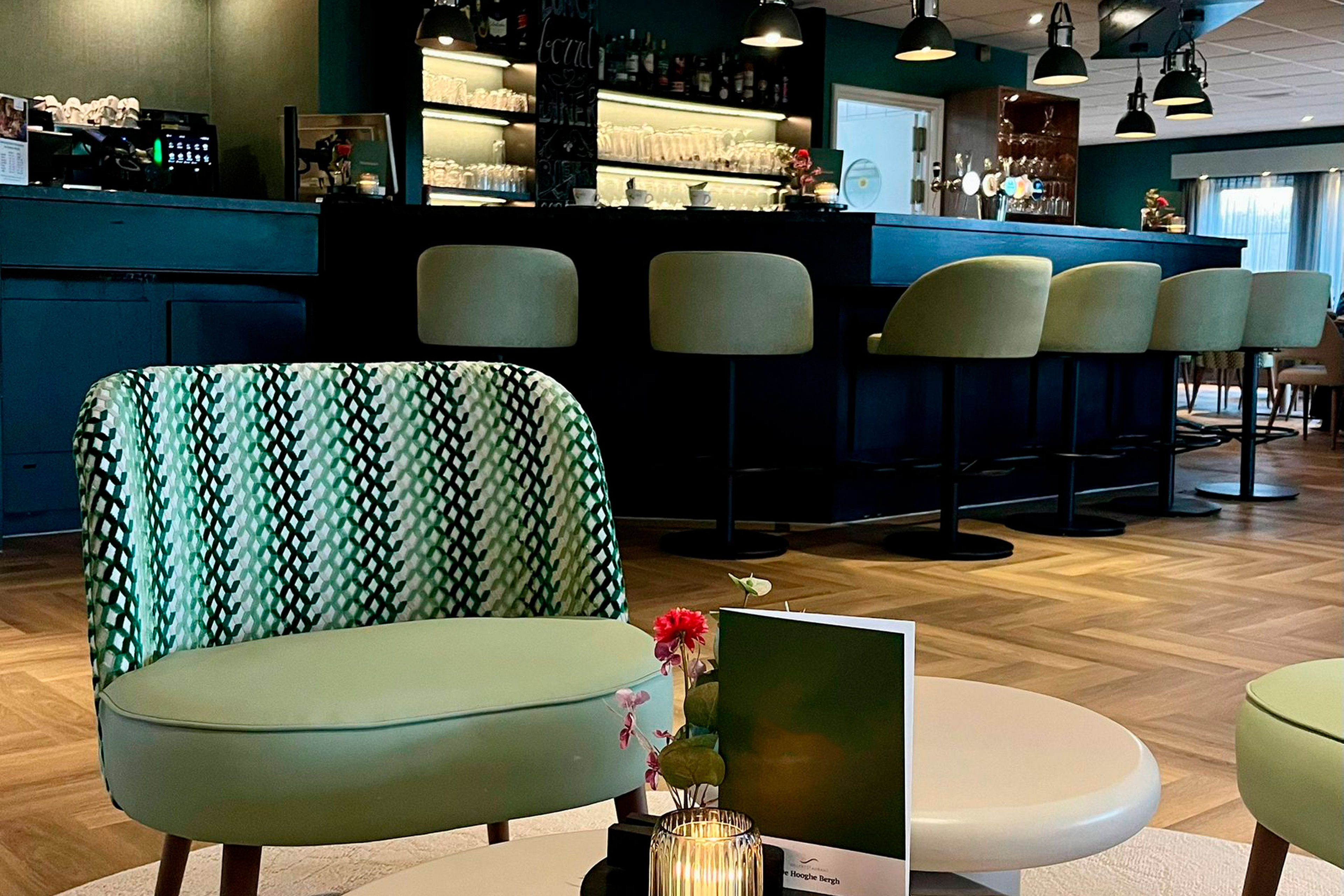 Een impressie van het interieur van het clubhuis van Golf De Gulbergen