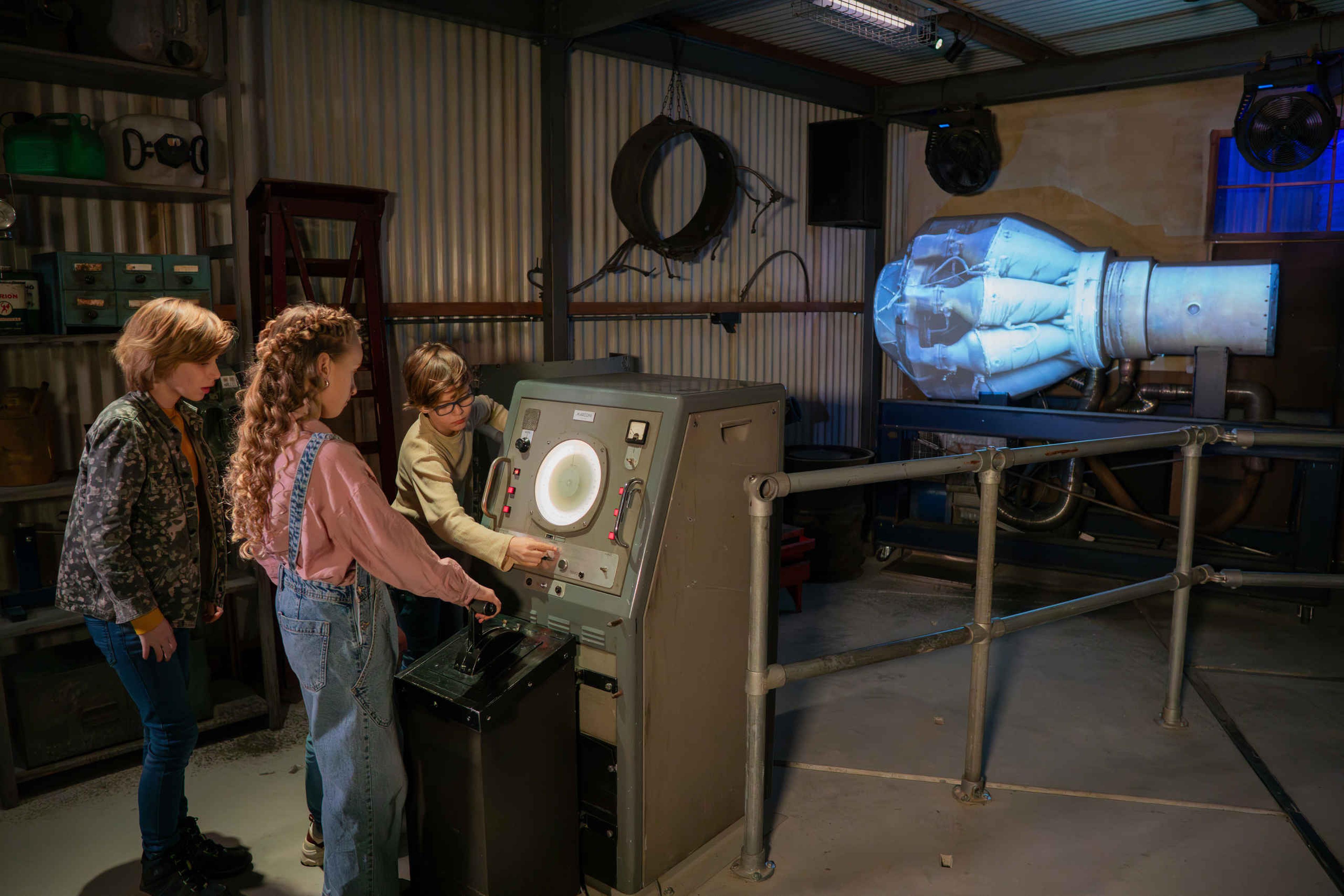 Kinderfeestje kinderen straaljagerexpositie Luchtvaartmuseum Aviodrome