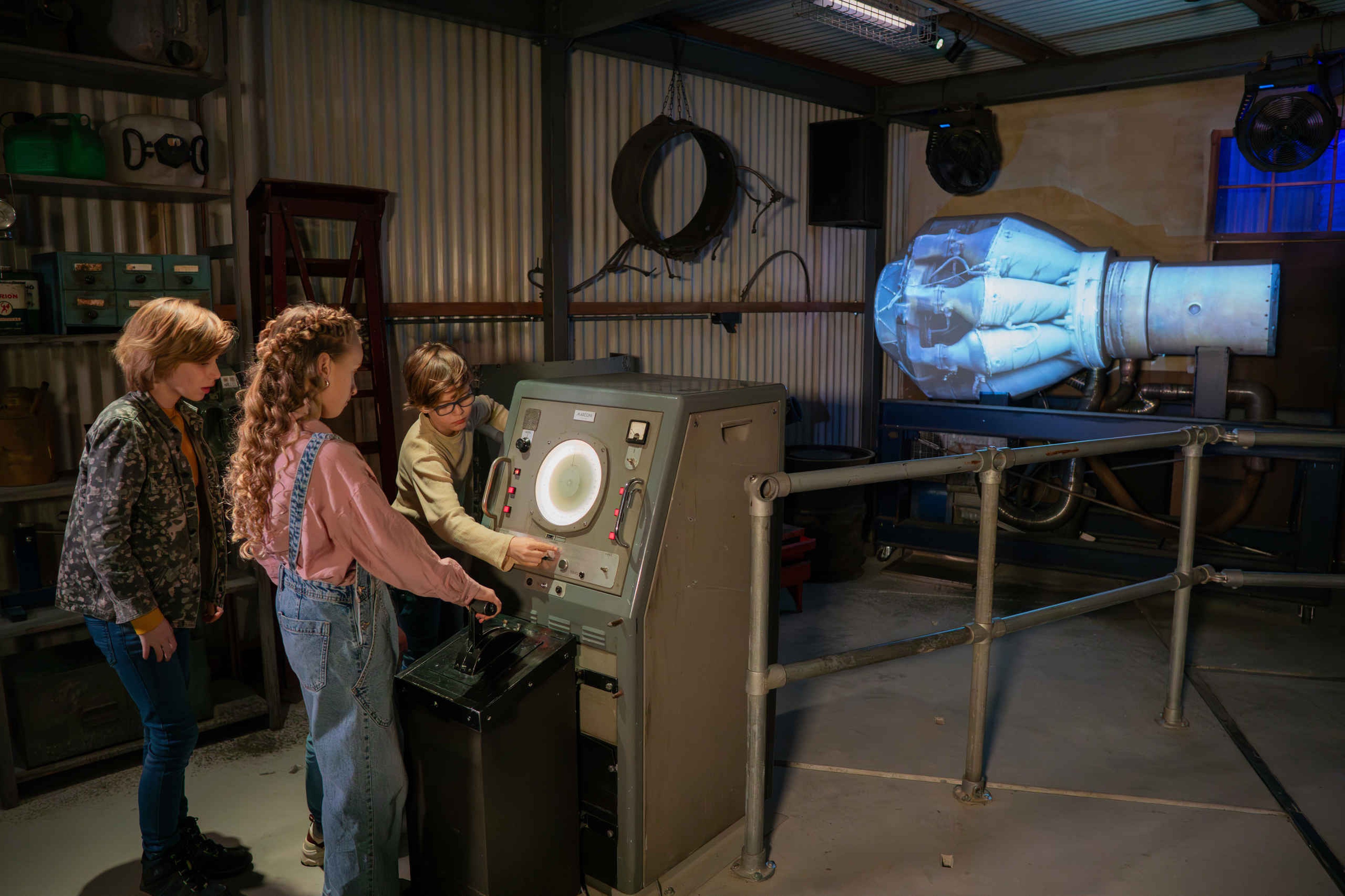 Kinderfeestje kinderen straaljagerexpositie Luchtvaartmuseum Aviodrome