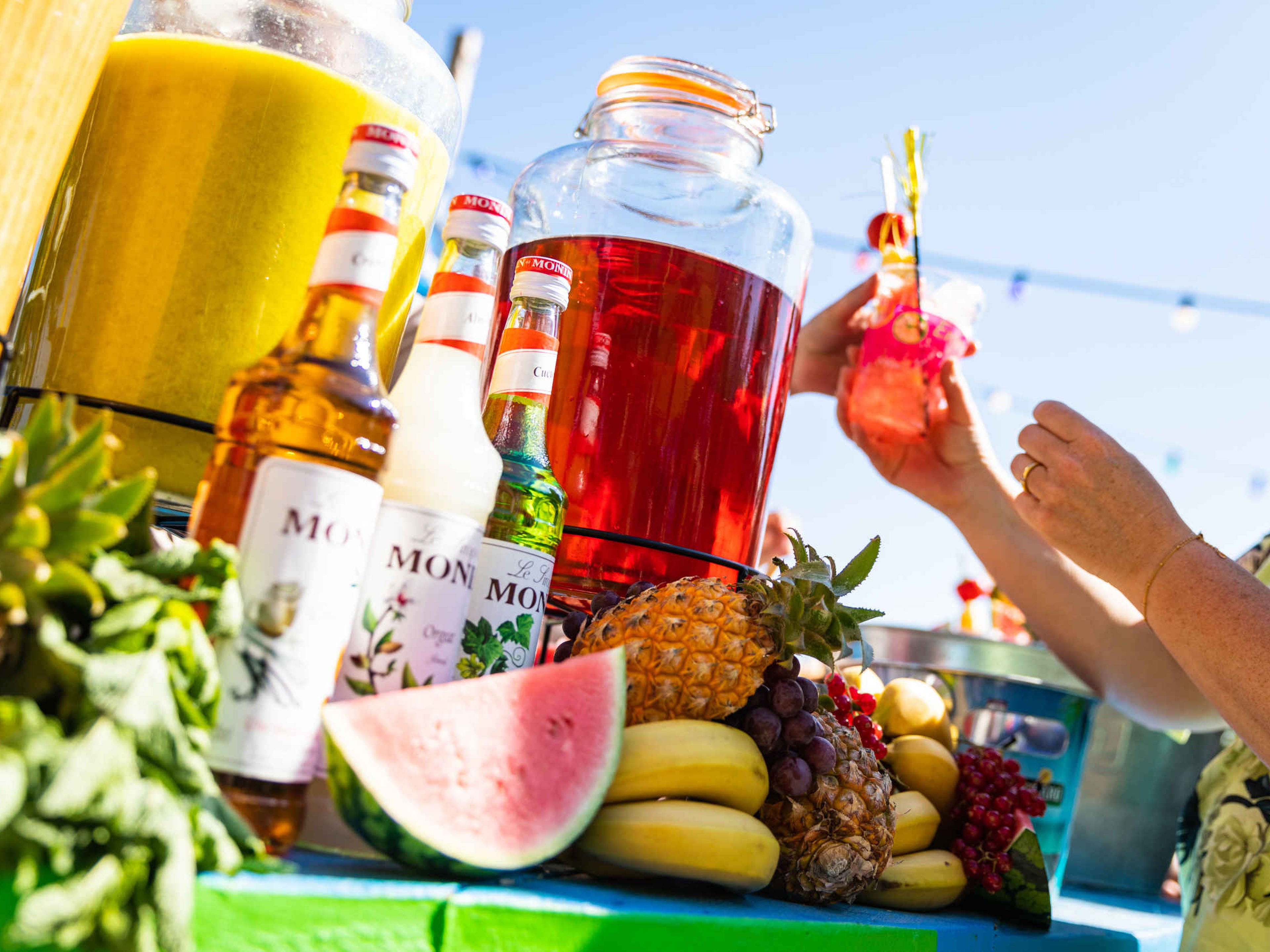 Cocktails en fruit tijdens event bij Speelland Beekse Bergen