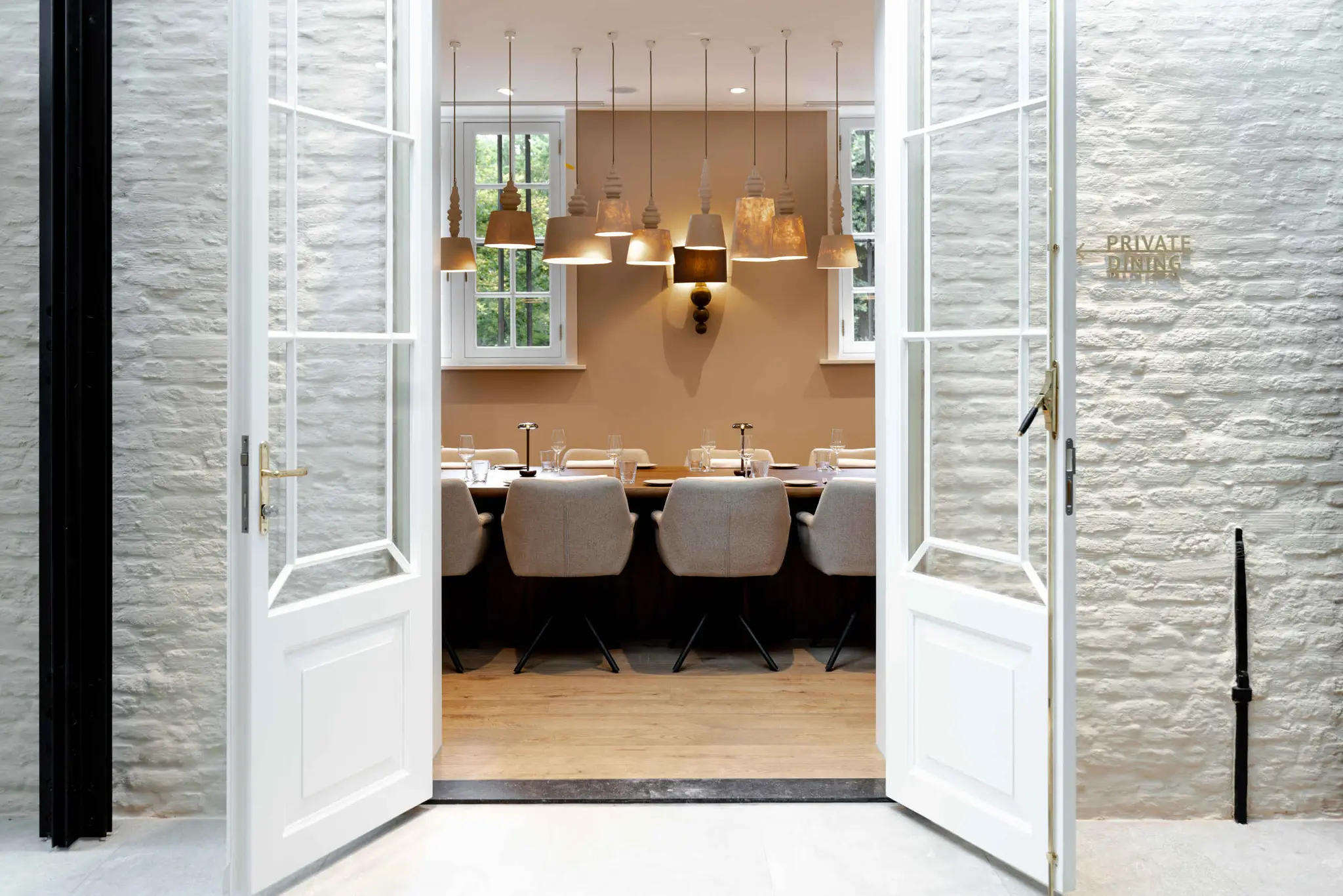 Private Dining in restaurant Orangerie in Kasteel Steenenburg