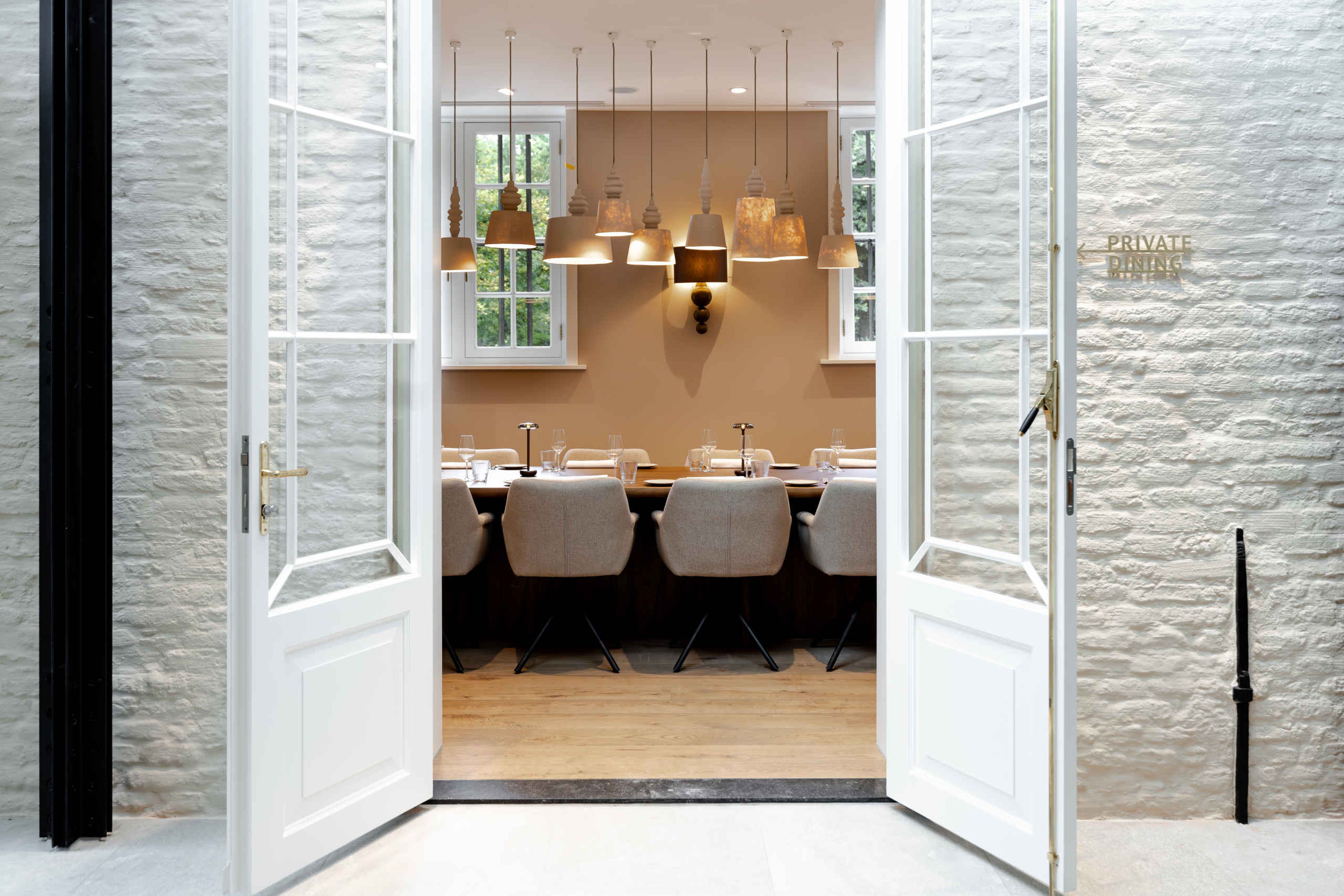 Private Dining in restaurant Orangerie in Kasteel Steenenburg