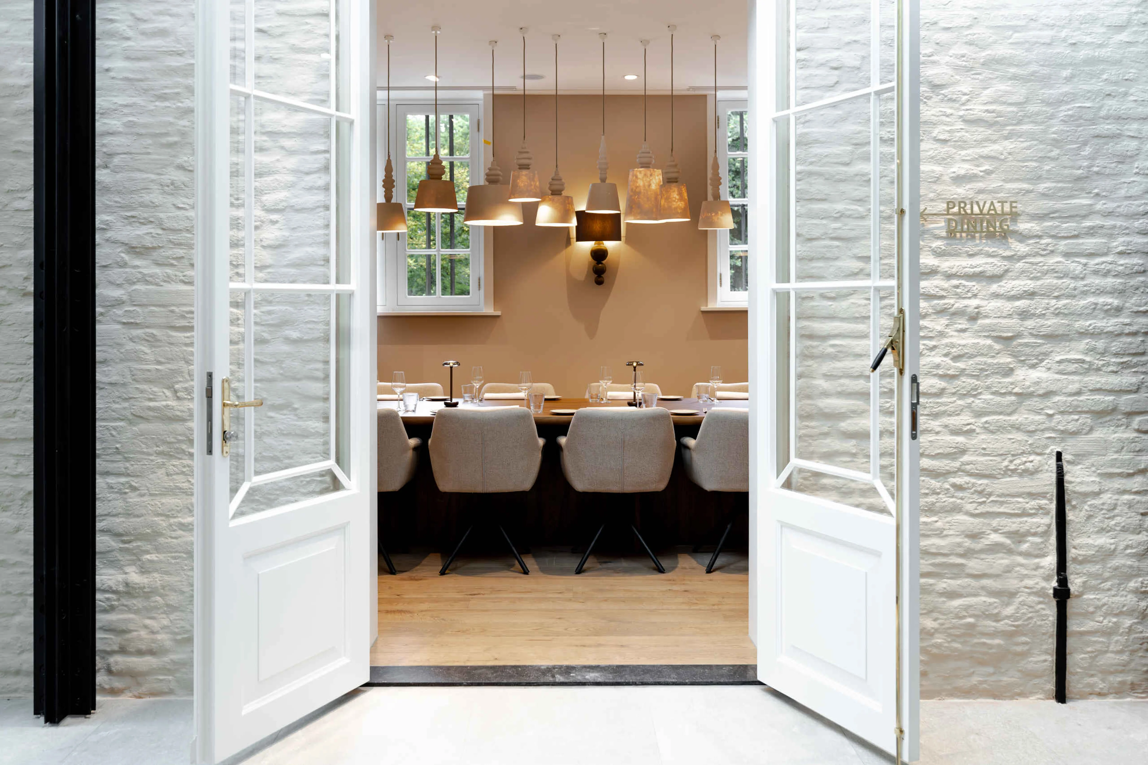 Private Dining in restaurant Orangerie in Kasteel Steenenburg