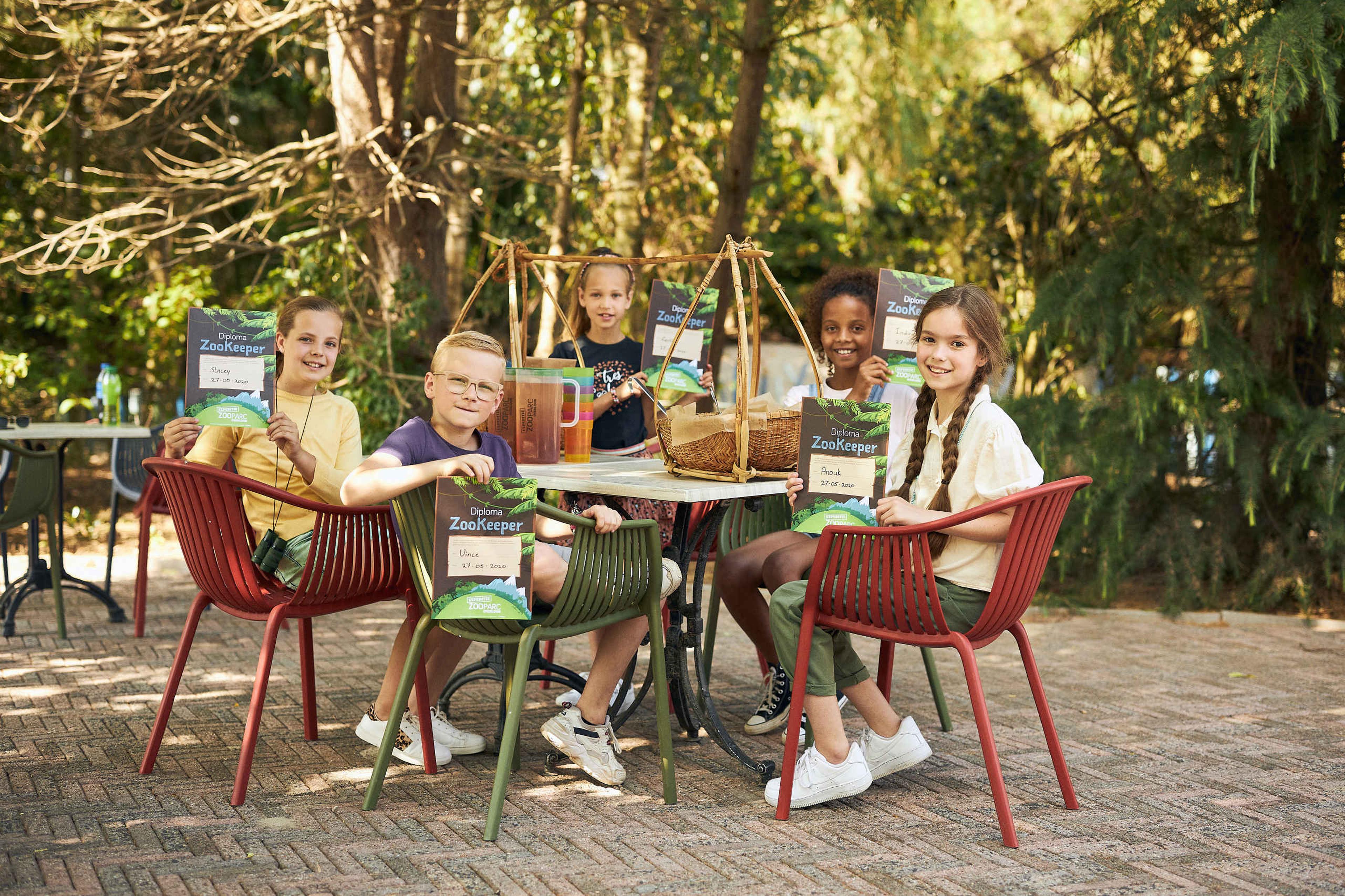 Feestmaal tijdens een kinderfeestje in ZooParc Overloon