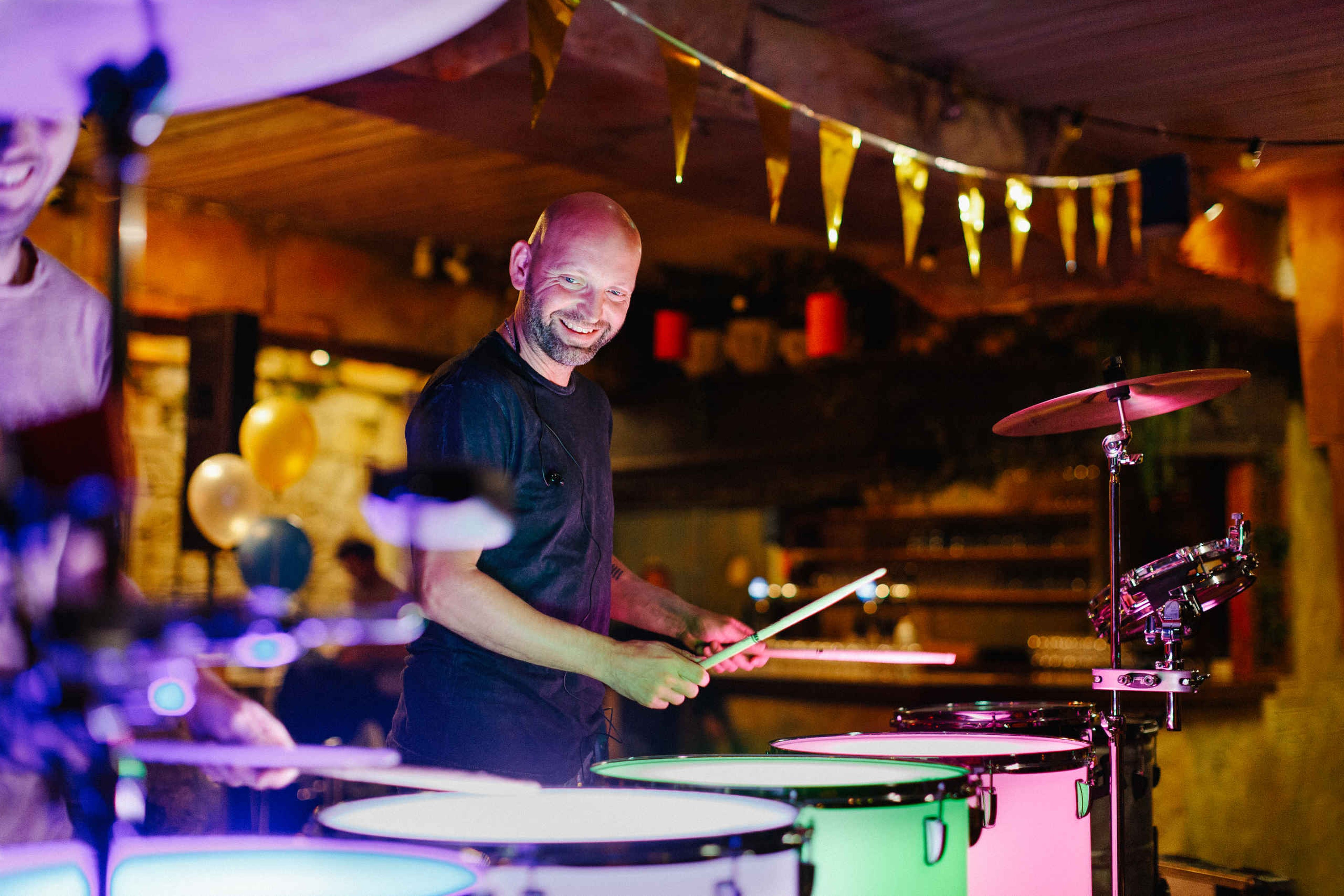 Muzikant tijdens event in Event Center Beekse Bergen