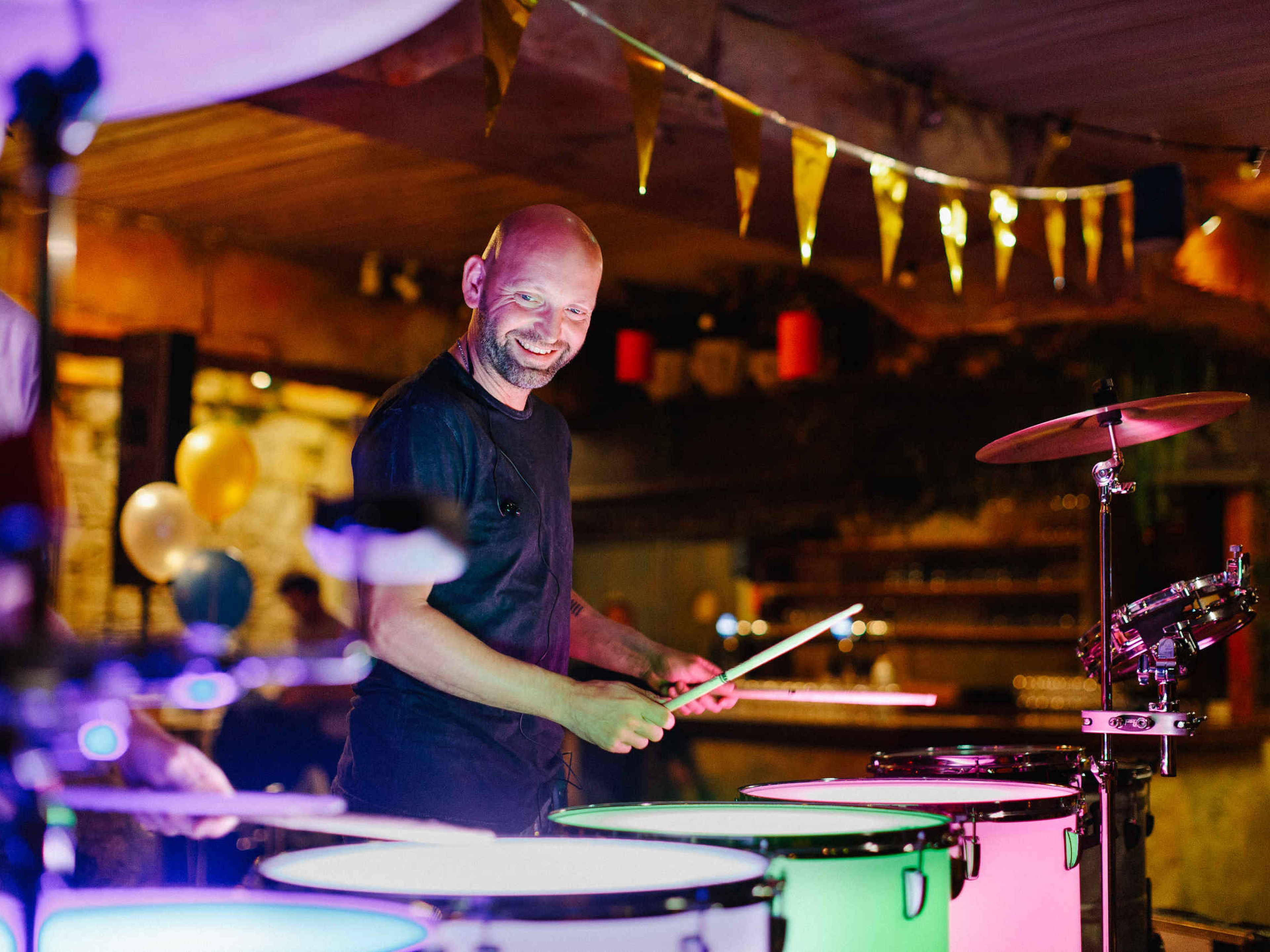 Muzikant tijdens event in Event Center Beekse Bergen