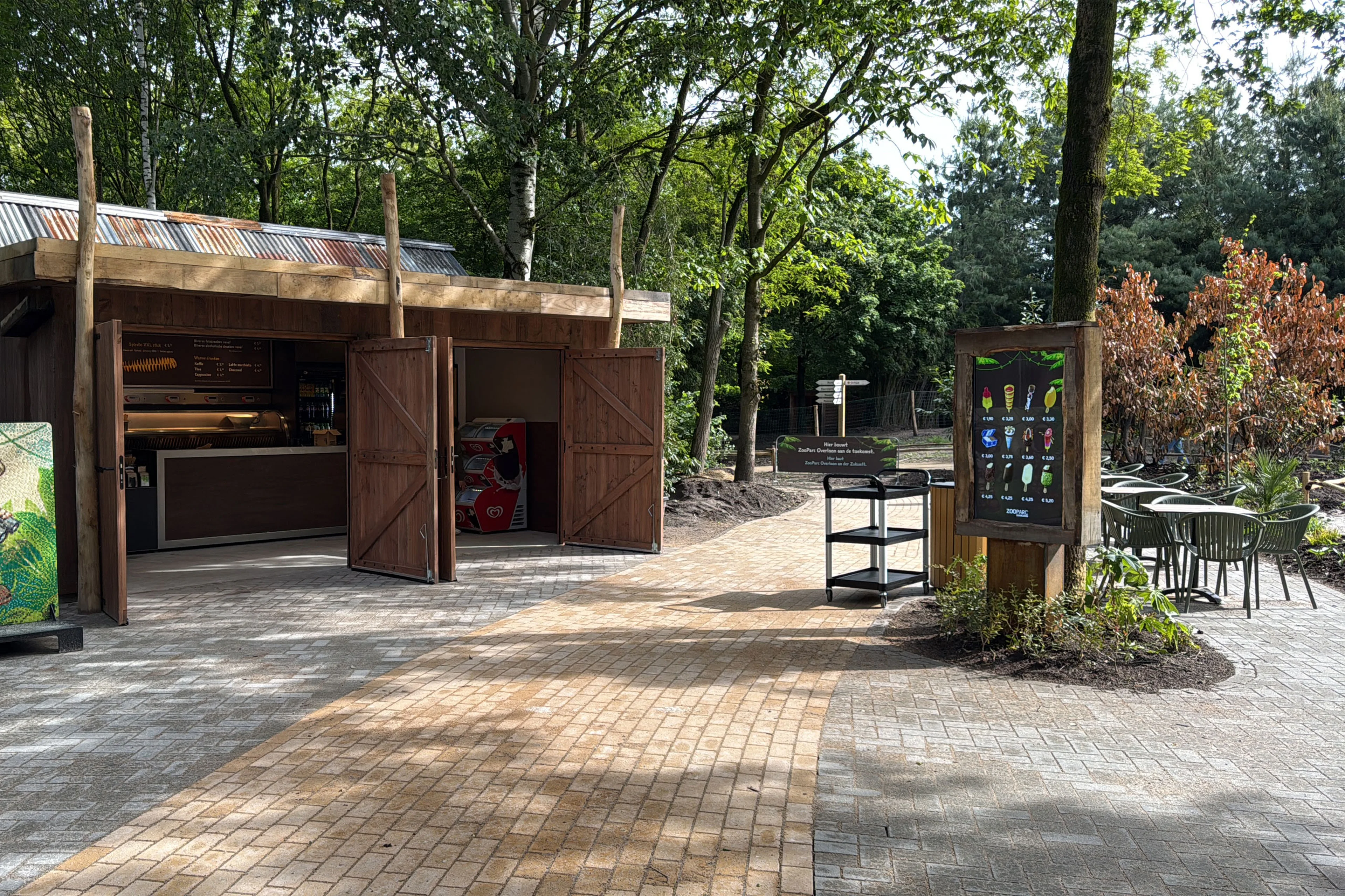 Het horecapunt Bush Bites in ZooParc Overloon