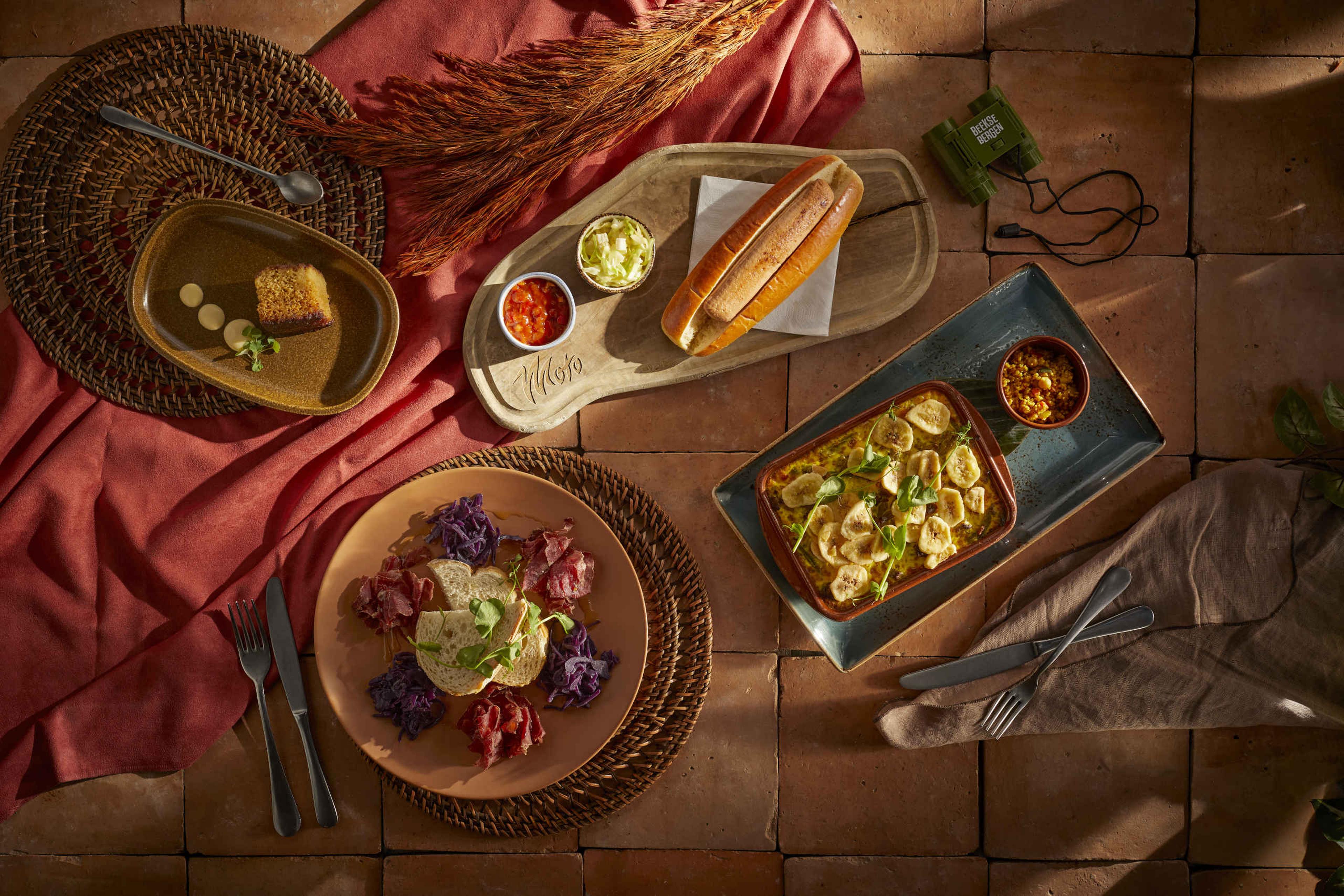 Een selectie van voorgerechten bij restaurant Moto in Safari Resort Beekse Bergen