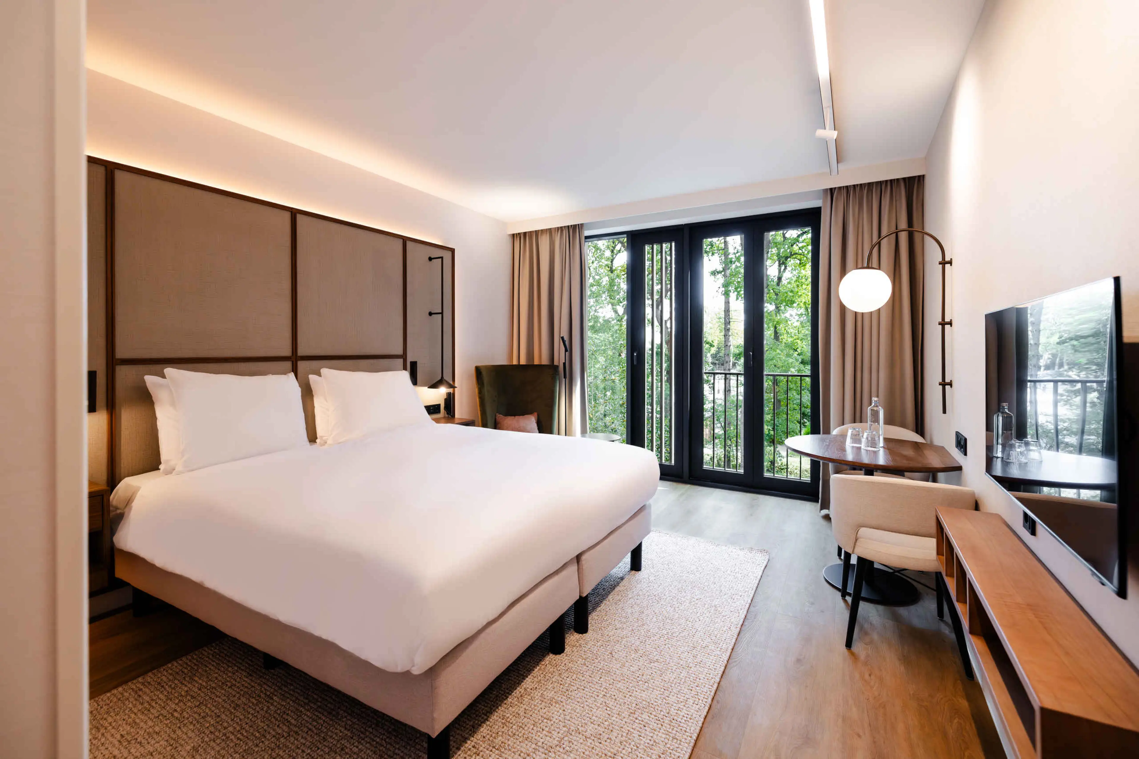 Kamer setting inloop Suite Double Room in hotel Kasteel Steenenburg