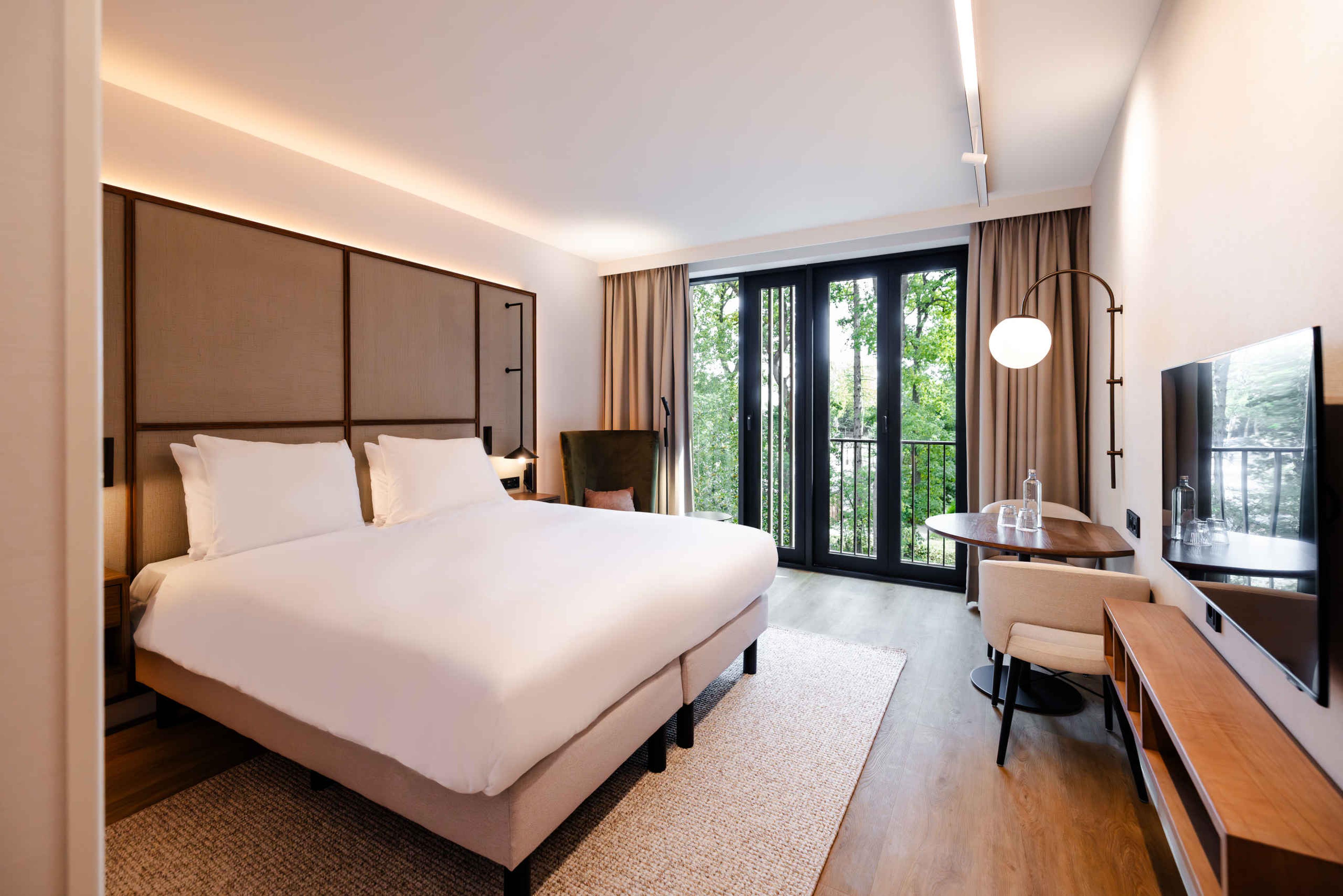 Kamer setting inloop Suite Double Room in hotel Kasteel Steenenburg