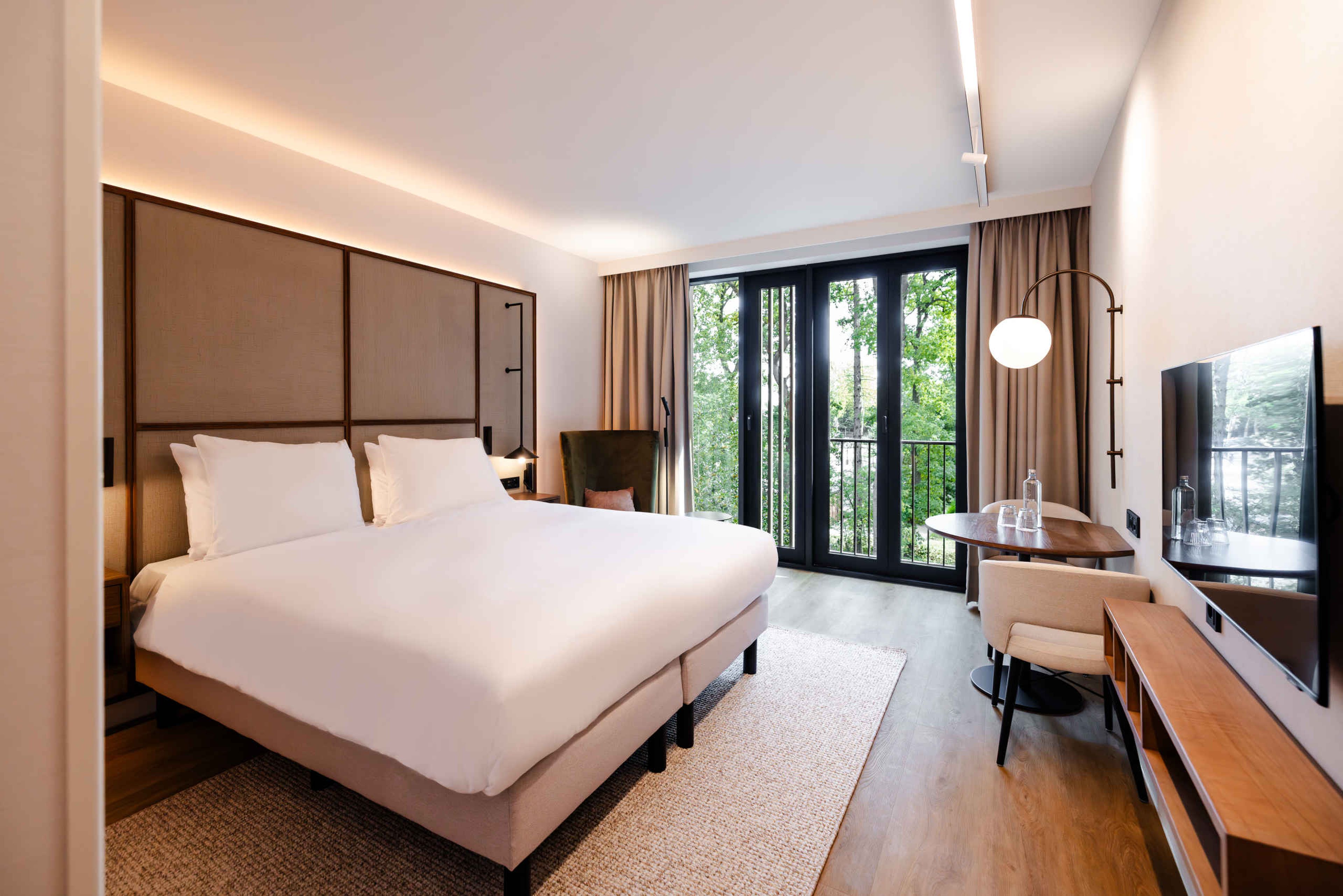 Kamer setting inloop Suite Double Room in hotel Kasteel Steenenburg