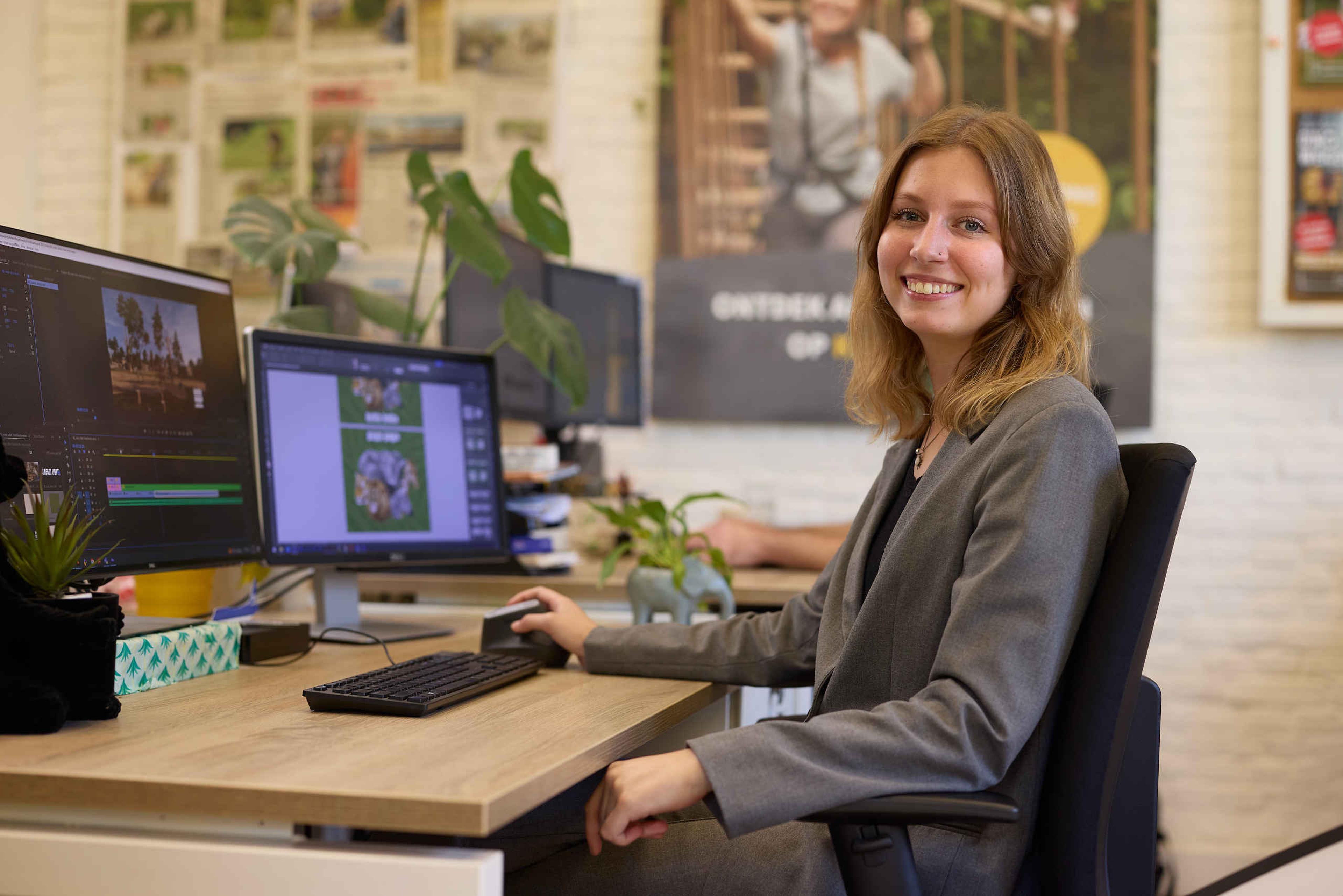 Marketing collega op kantoor bij Libéma