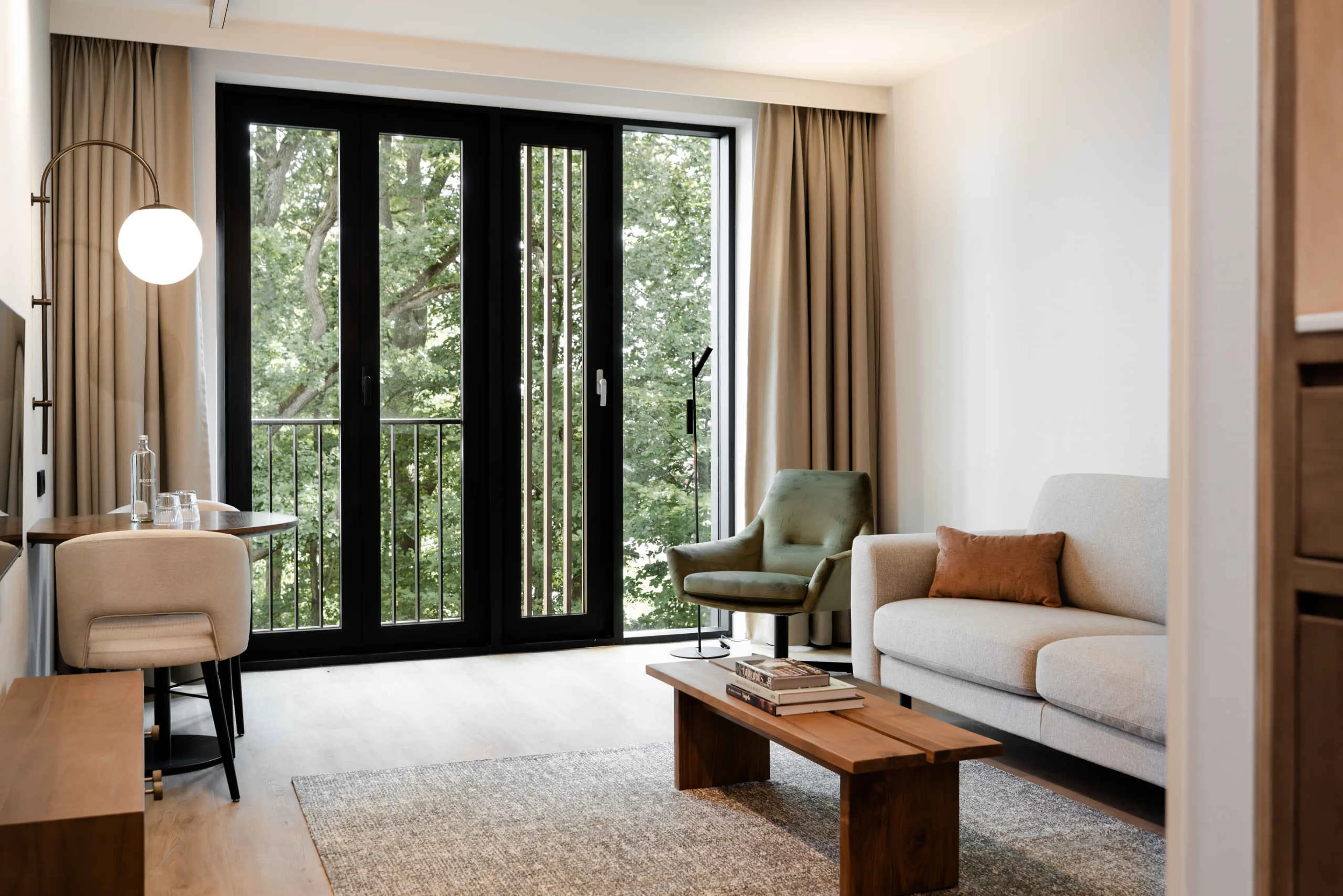 Living ruime in Suite in hotel Kasteel Steenenburg