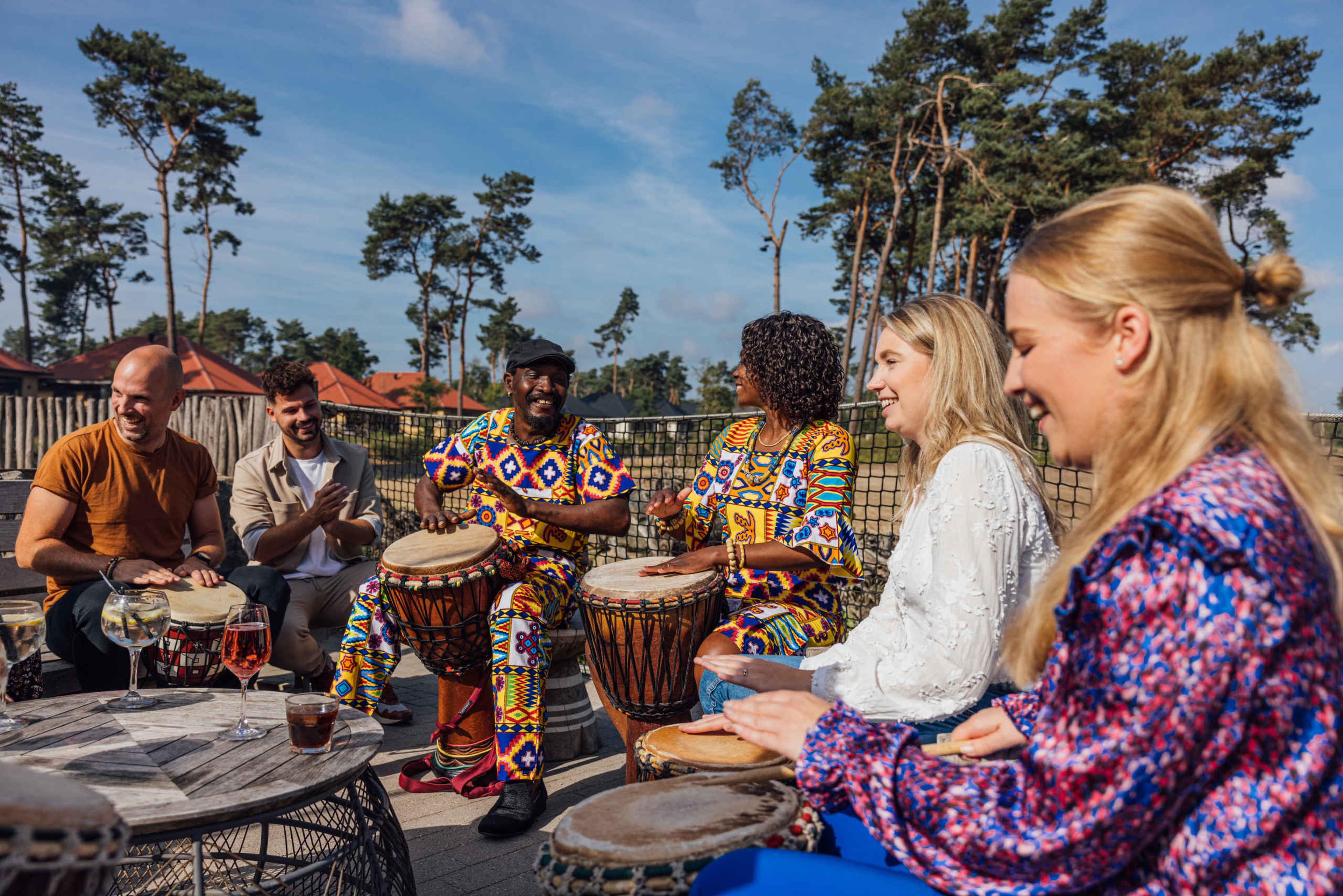 Groepsuitje met djembe workshop bij Safari Resort Beekse Bergen