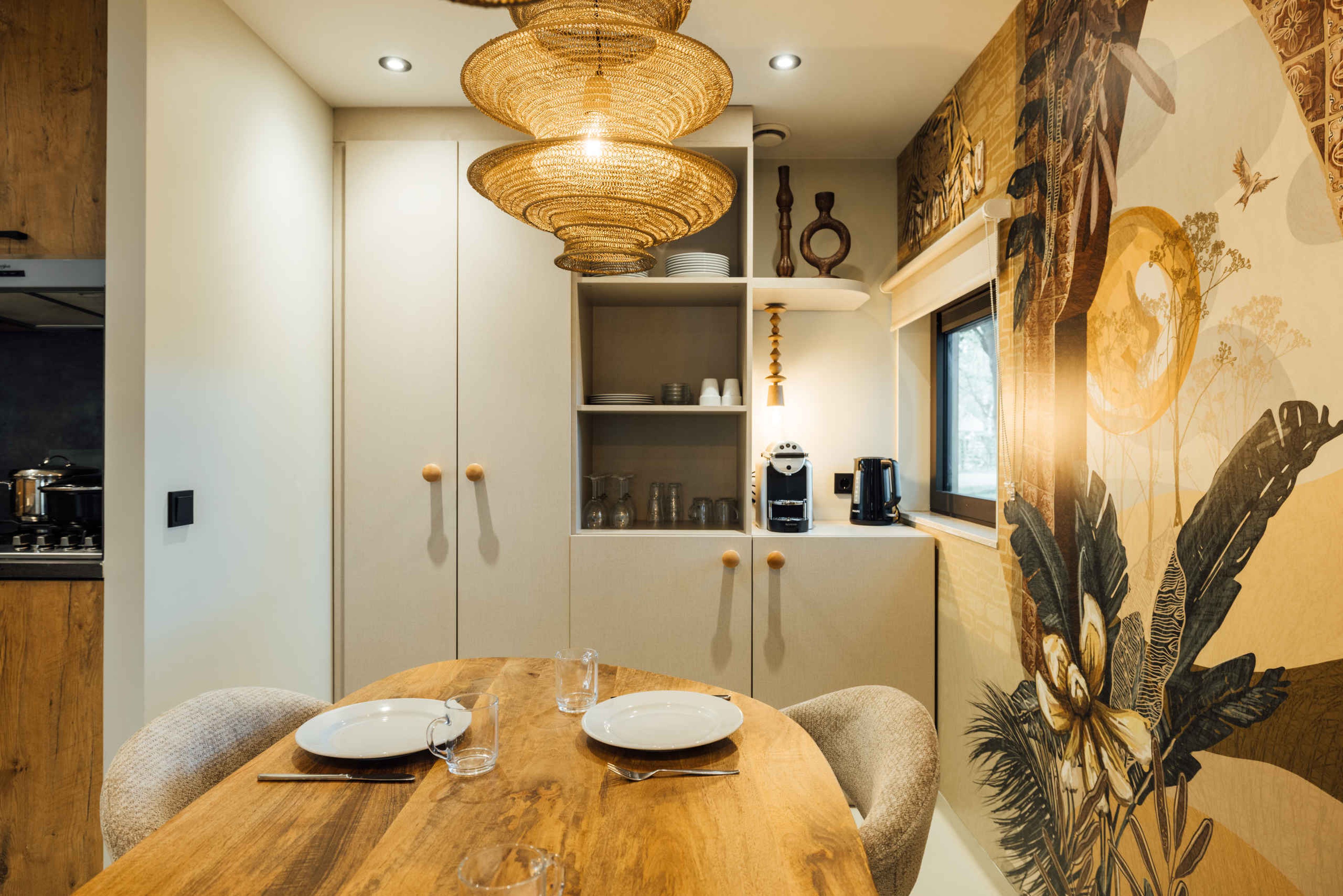 De keuken van de Forest Jungalow op Lake Resort Beekse Bergen.