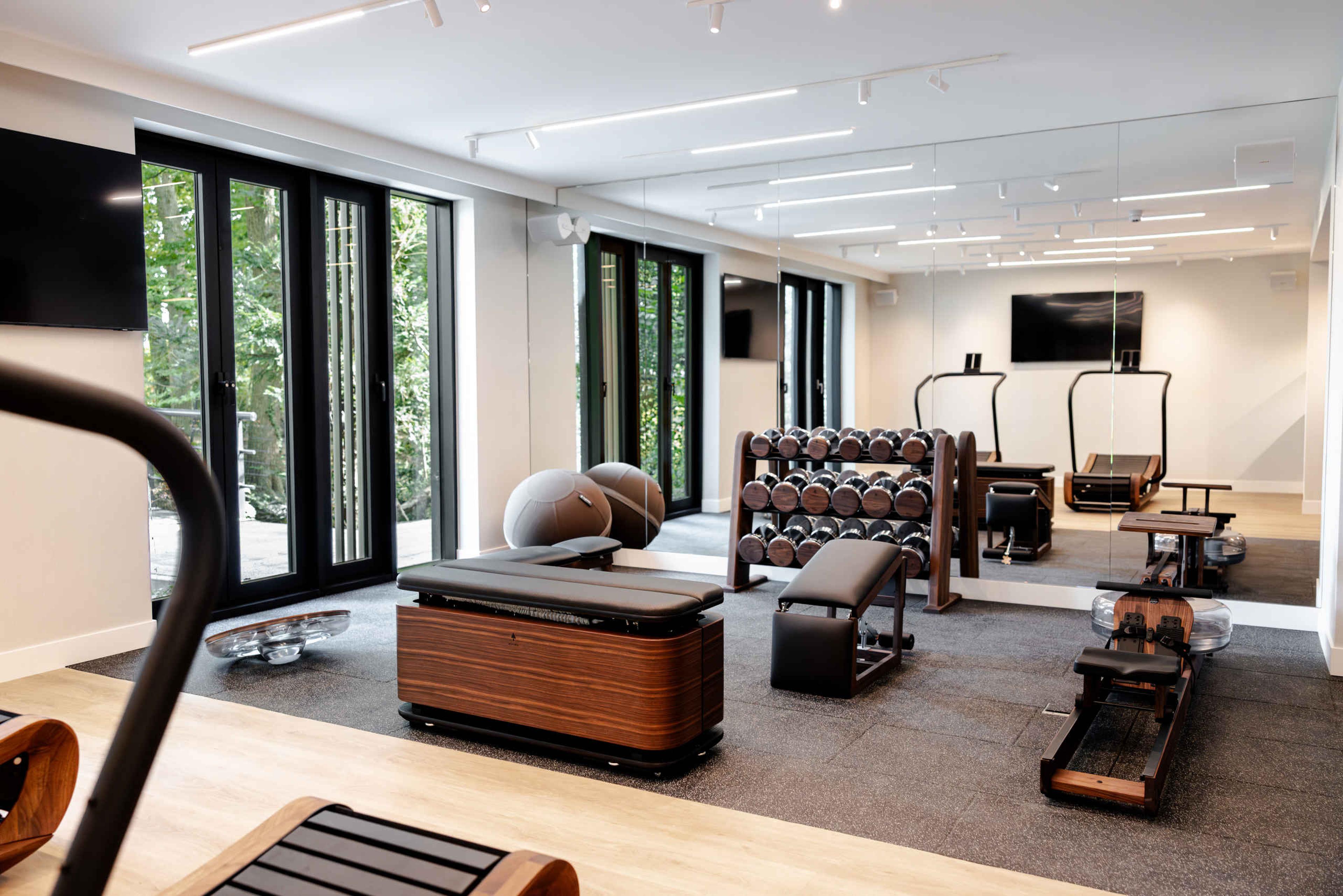 Gym ruimte in hotel Kasteel Steenenburg