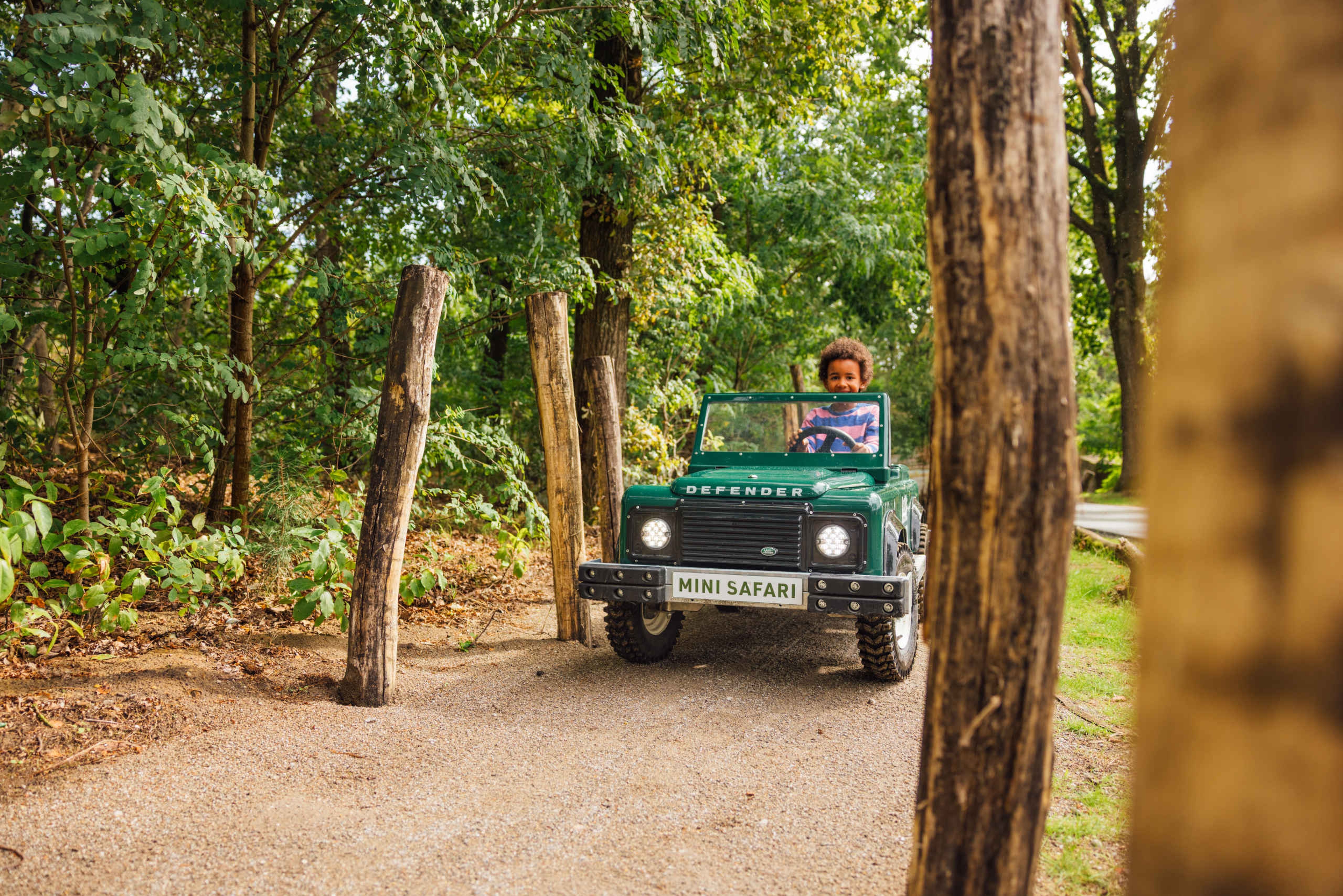 Een kind tijdens de Mini Safari bij Safari Hotel Beekse Bergen