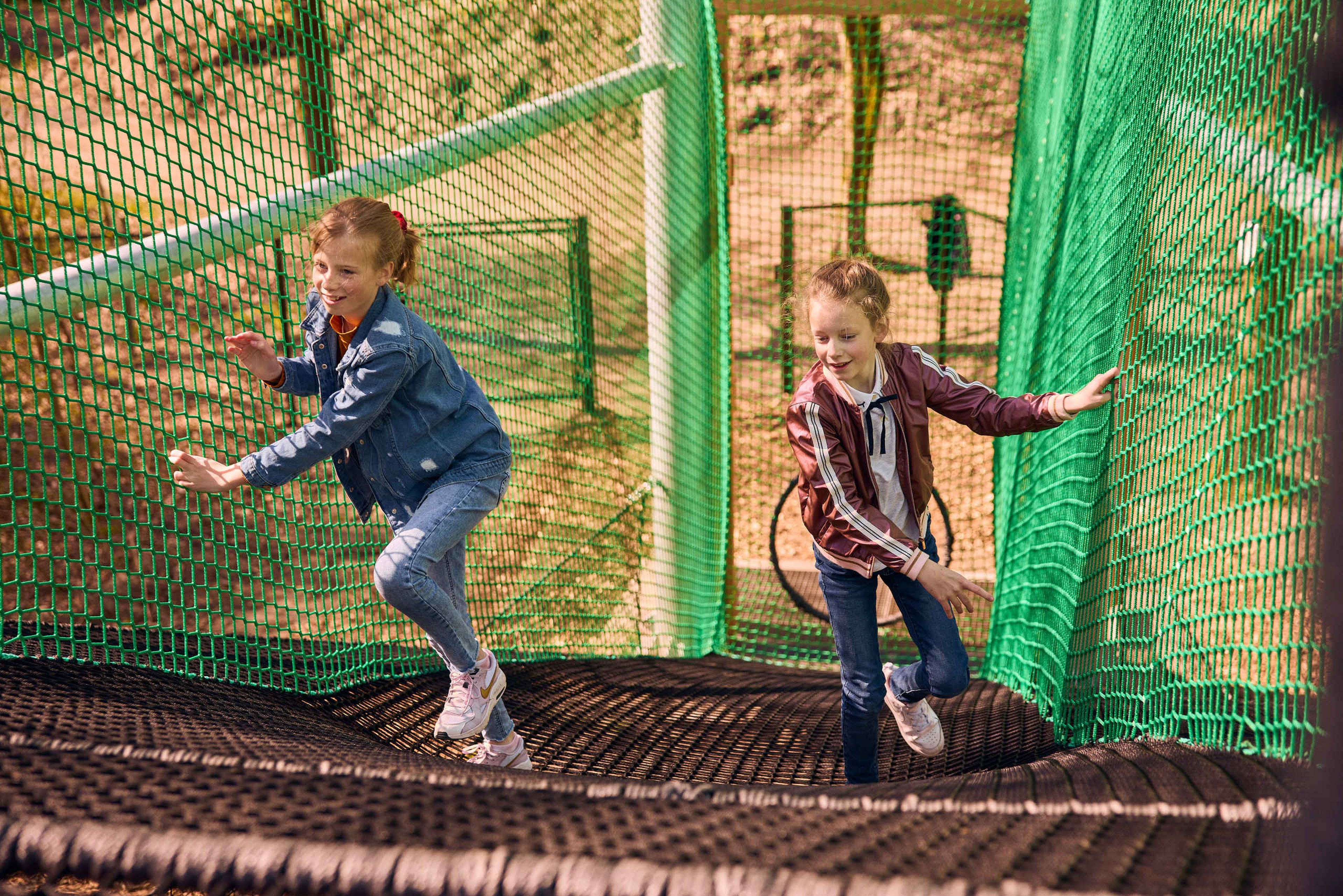 De entree van het Netten Adventure bij Klimrijk Brabant