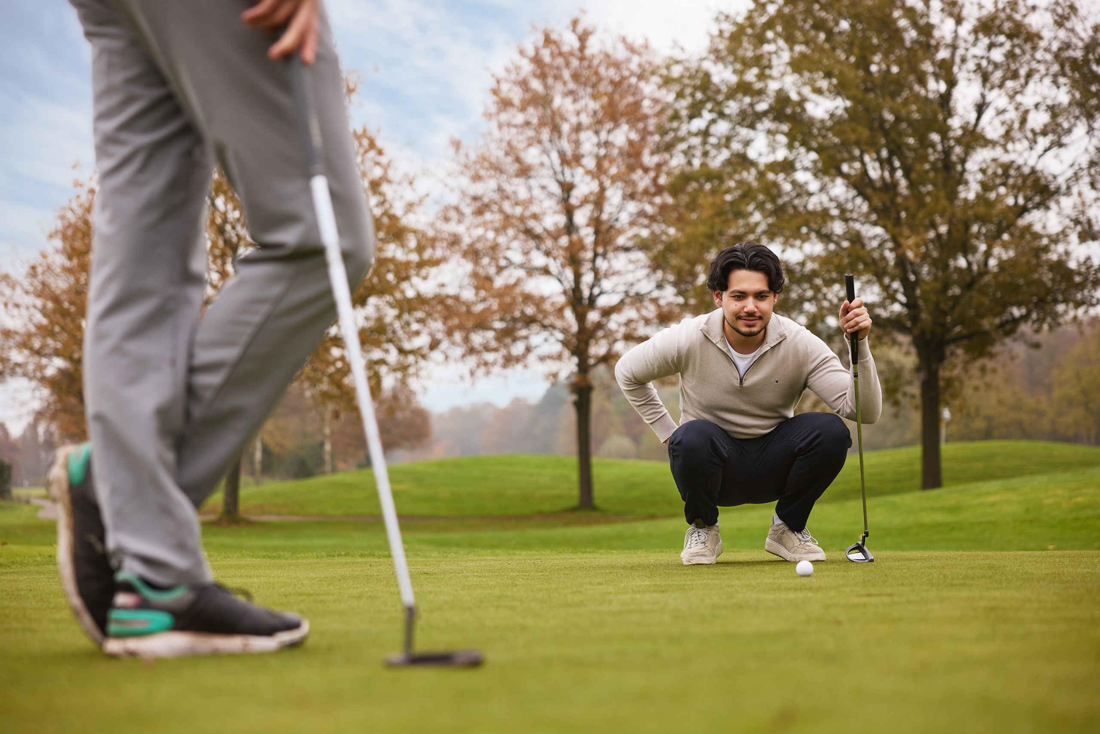 Mannen op de Libellenbaan bij Golf De Gulbergen
