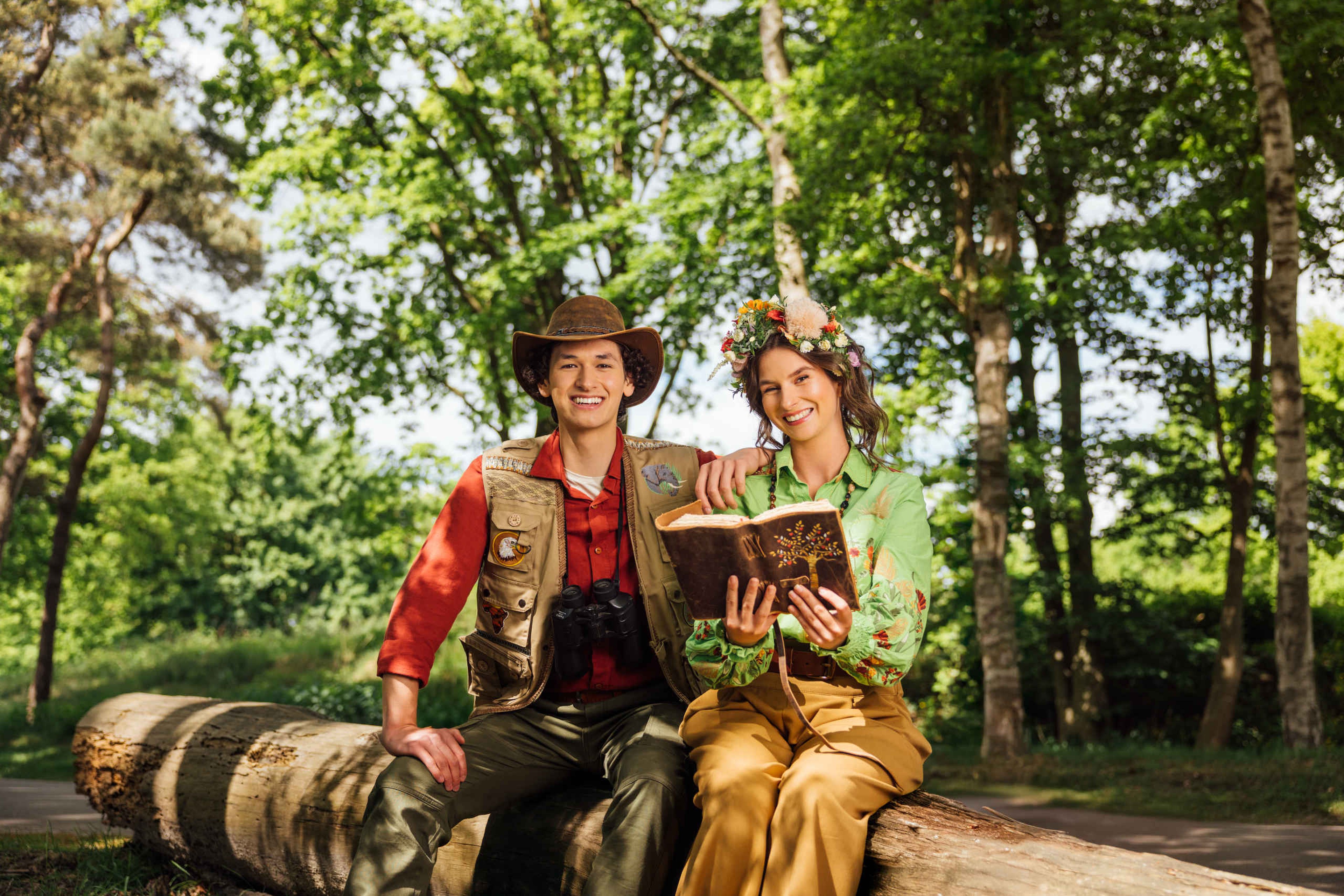 Rangers Robin en Renee met de ranger guide van Renee bij Beekse Bergen.