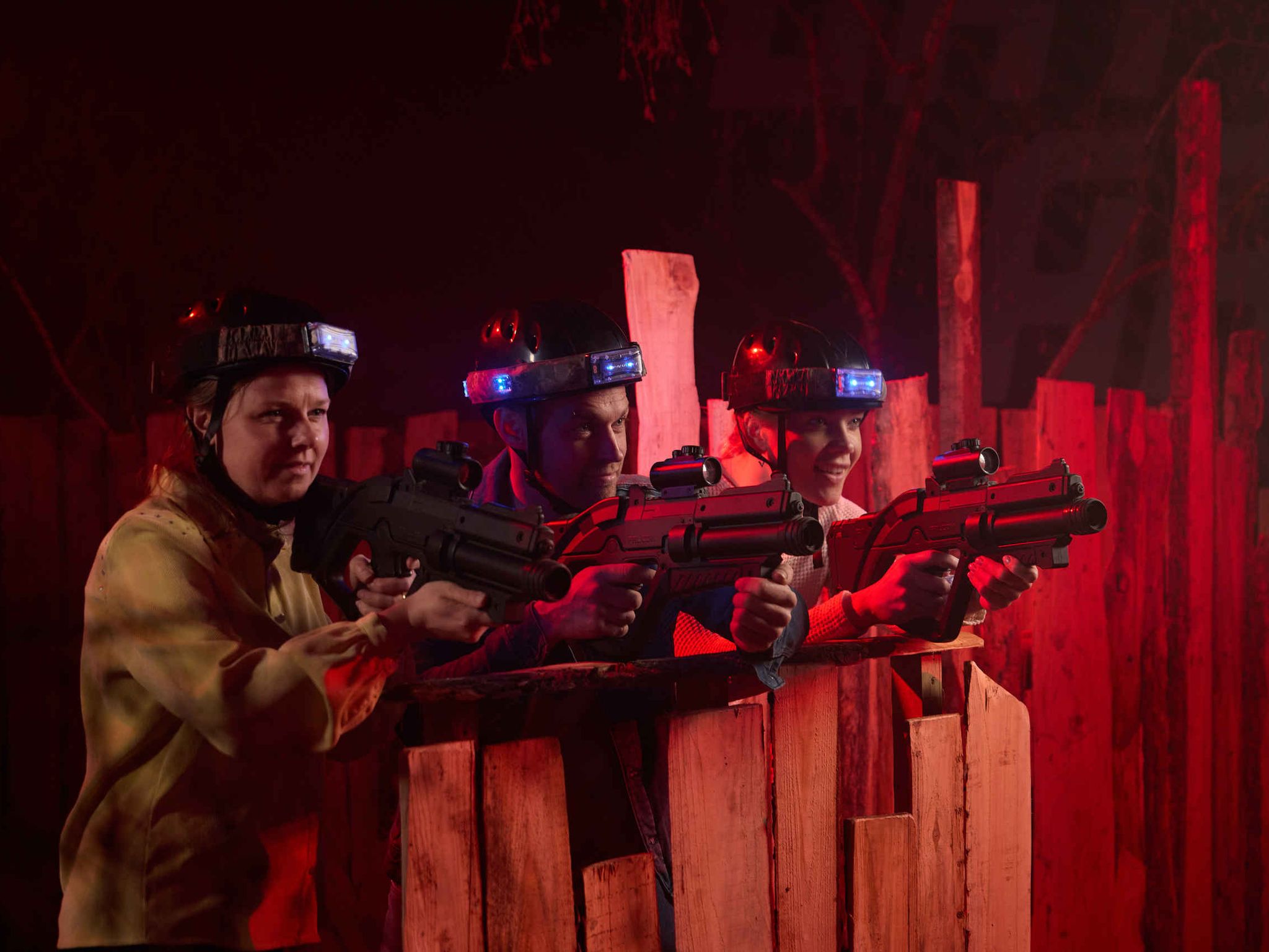 Klimrijk indoor lasergamen volwassenen focus