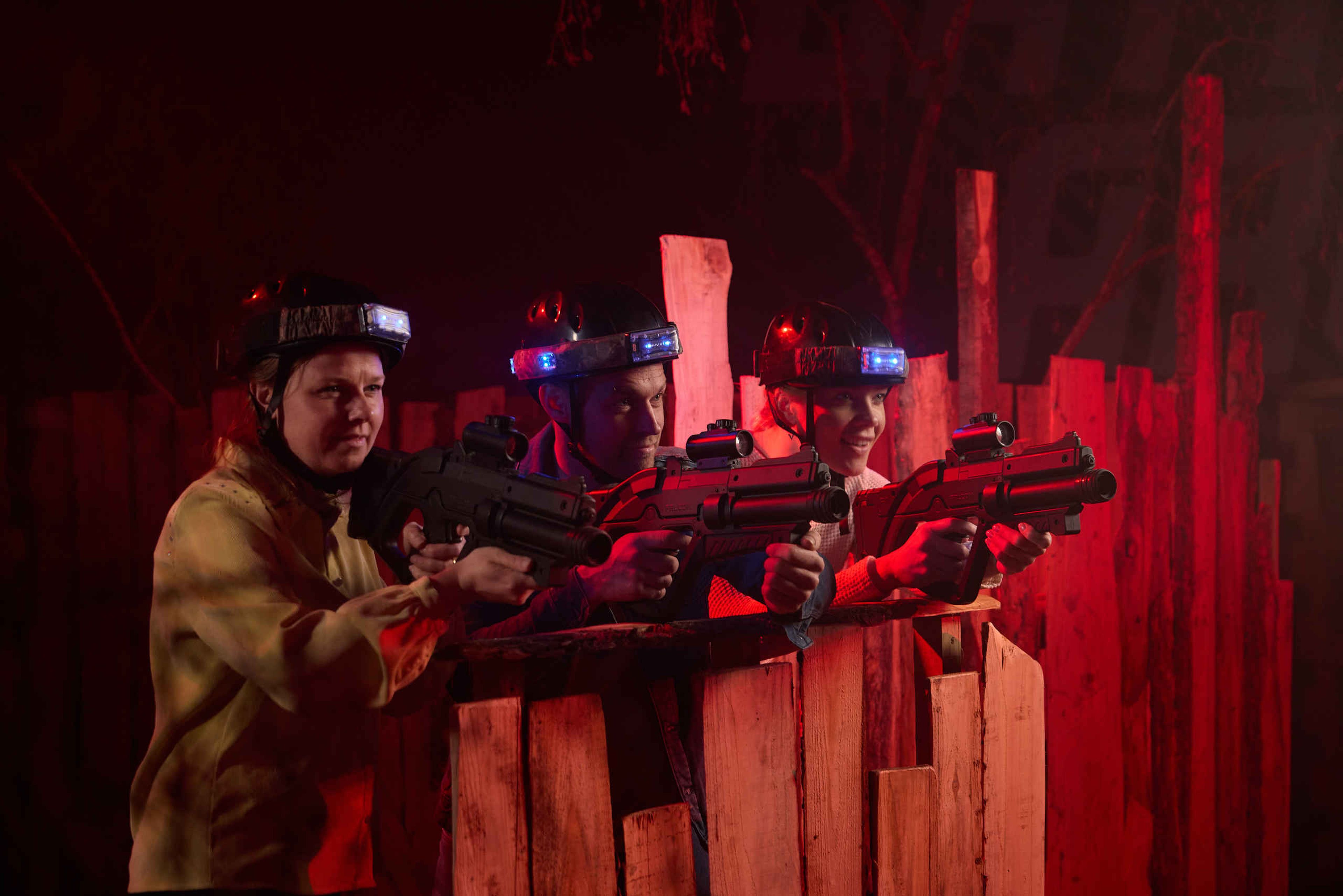 Klimrijk indoor lasergamen volwassenen focus