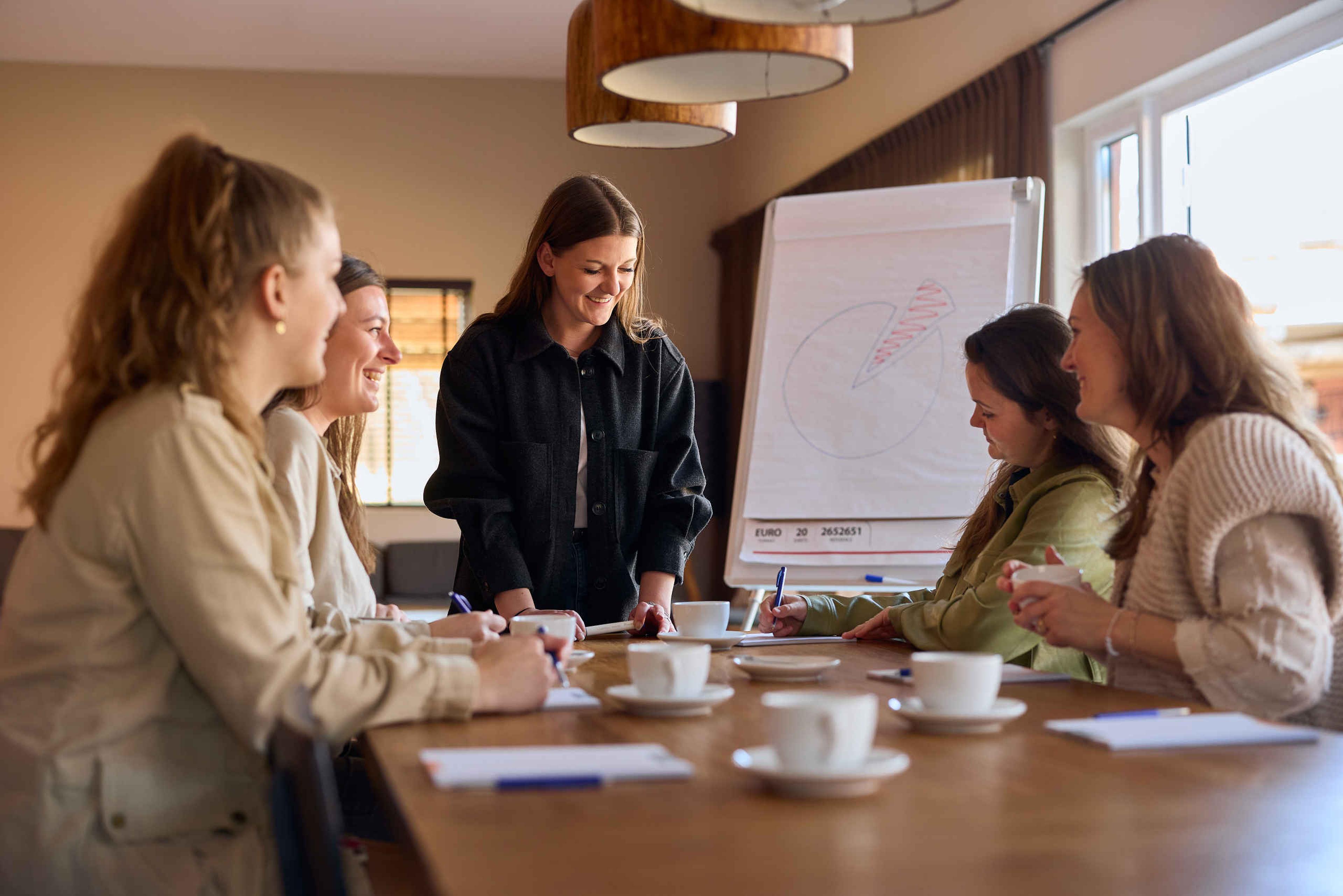 Vergadering van team HR