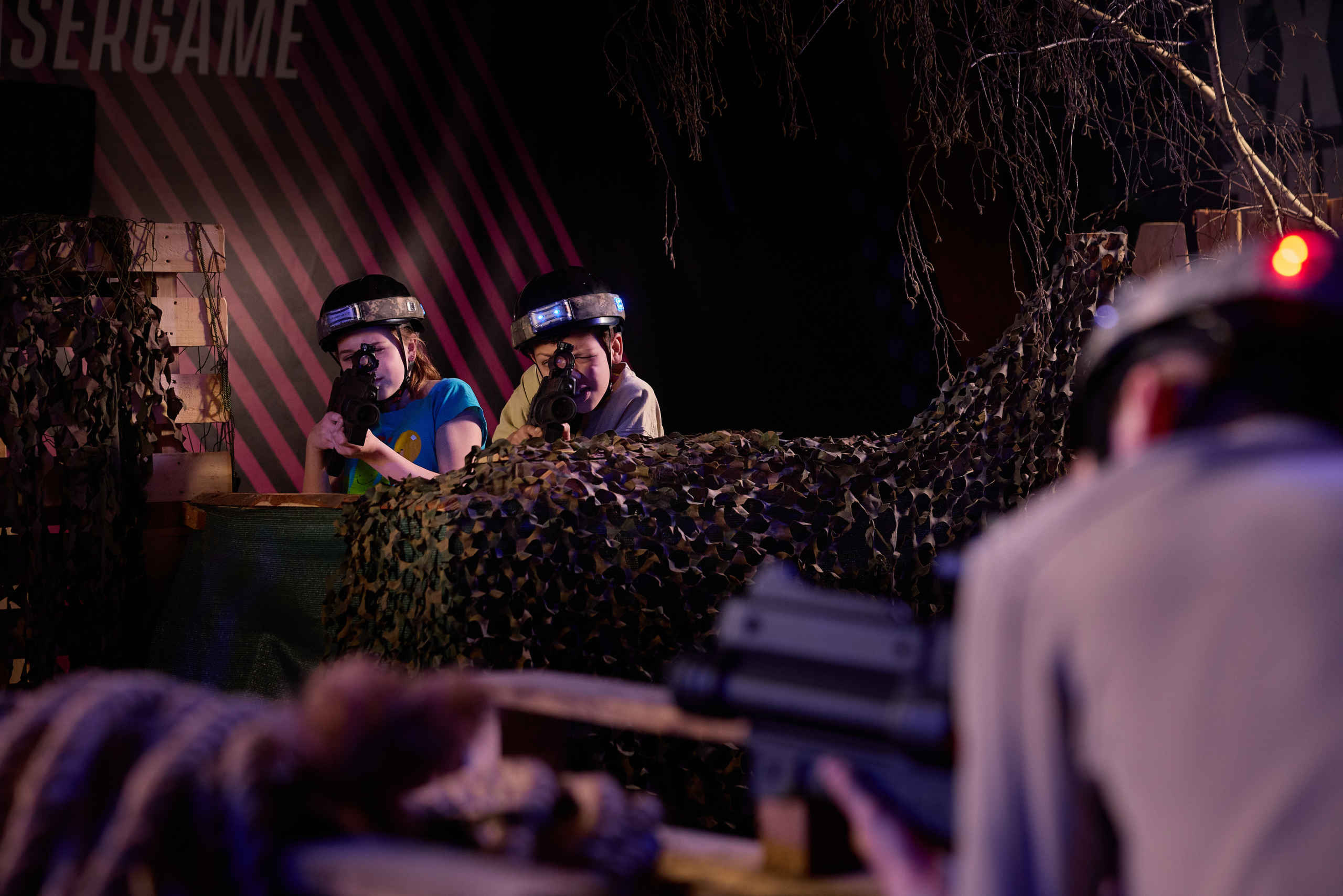 Klimrijk indoor lasergamen kinderen focus